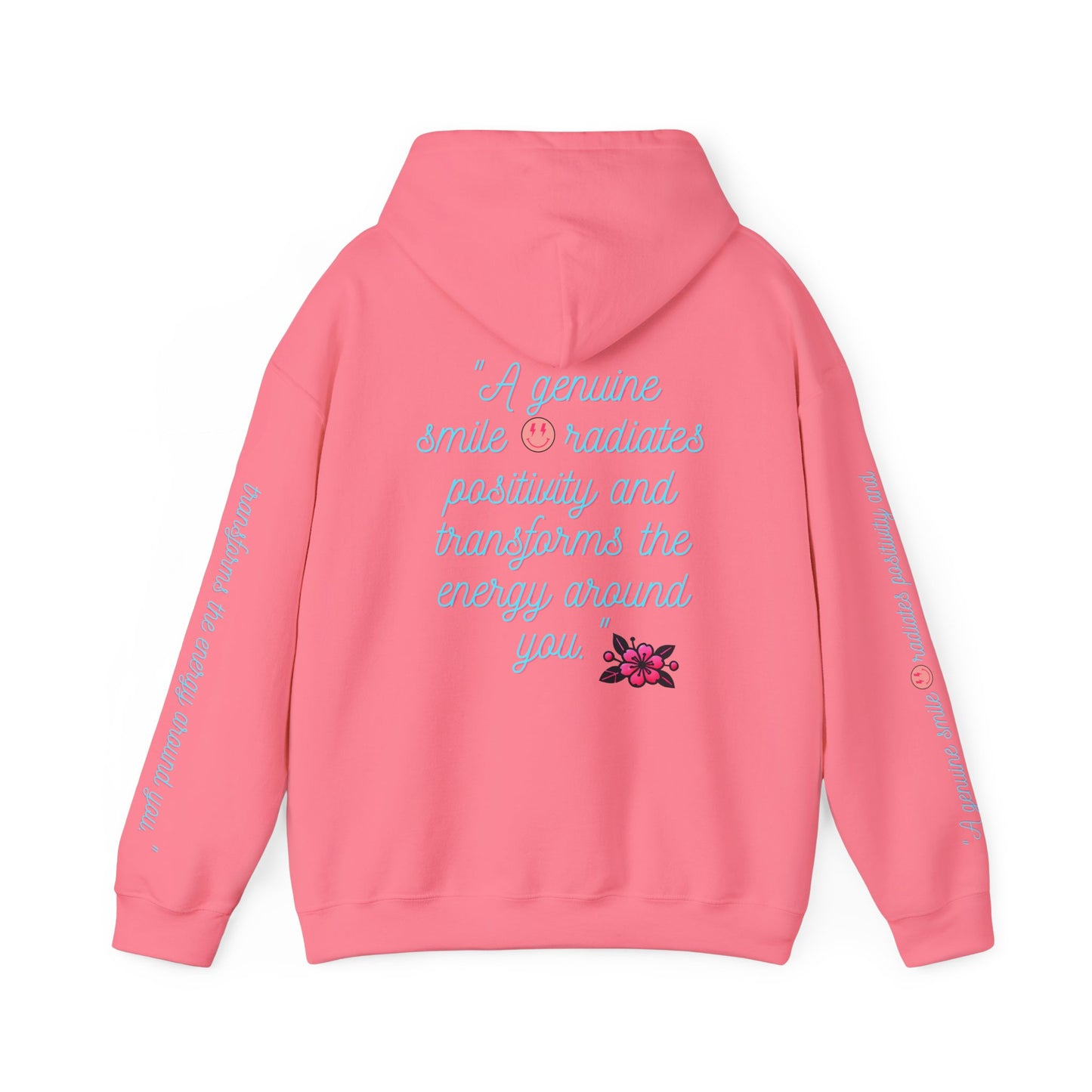 Floristic Hoodies - Genuine Smile Positive Energy Heavy Blend Hoodie