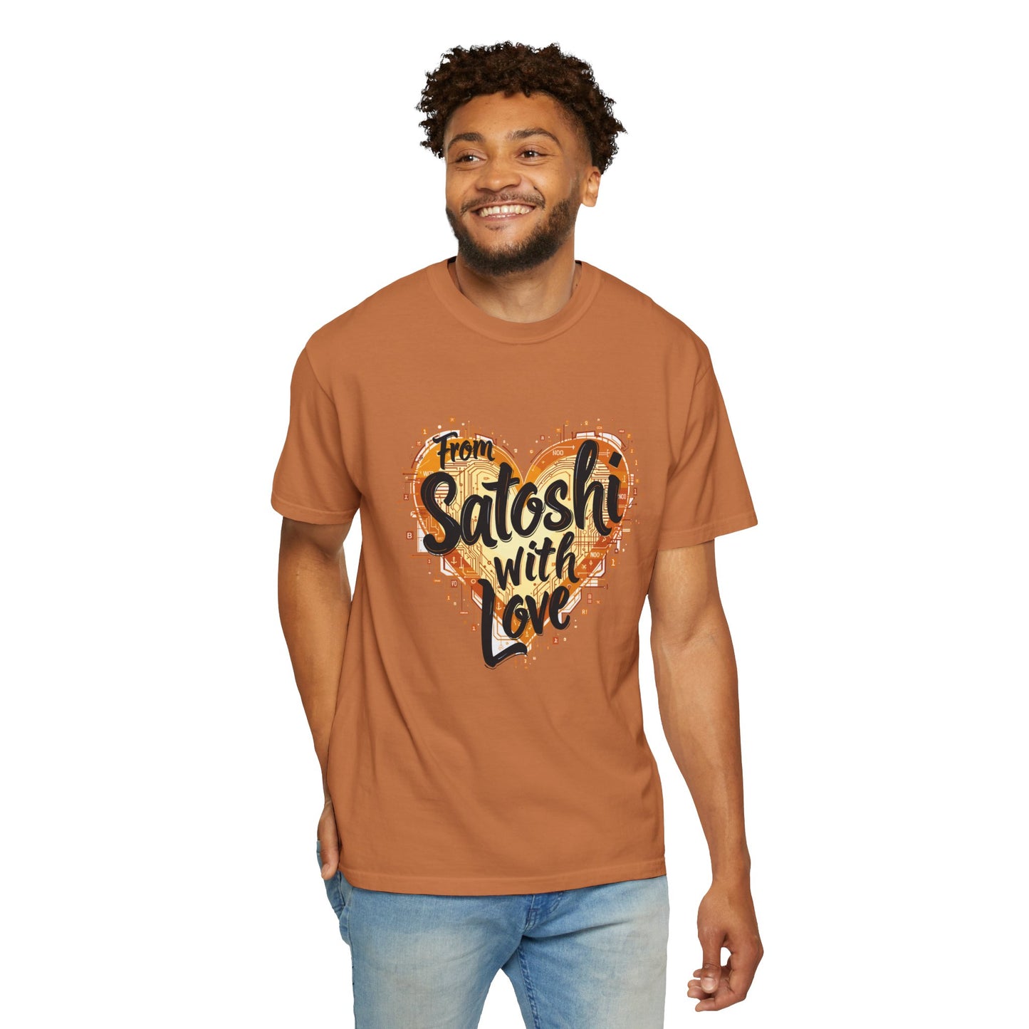 Bitcoin Satoshi Love Unisex Shirt, Cryptocurrency Tee, Crypto HODL T-shirt, Blockchain Gift, Digital Currency Apparel