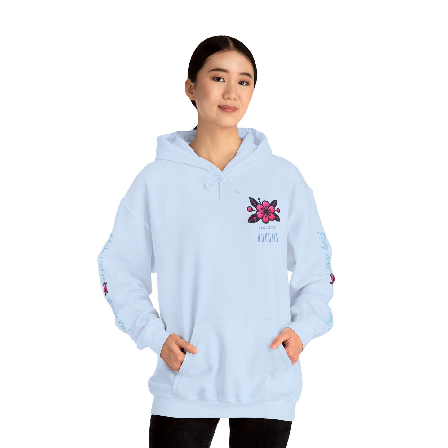 Floristic Hoodies - Stay Cozy and Bold Unisex Hooded Sweatshirt