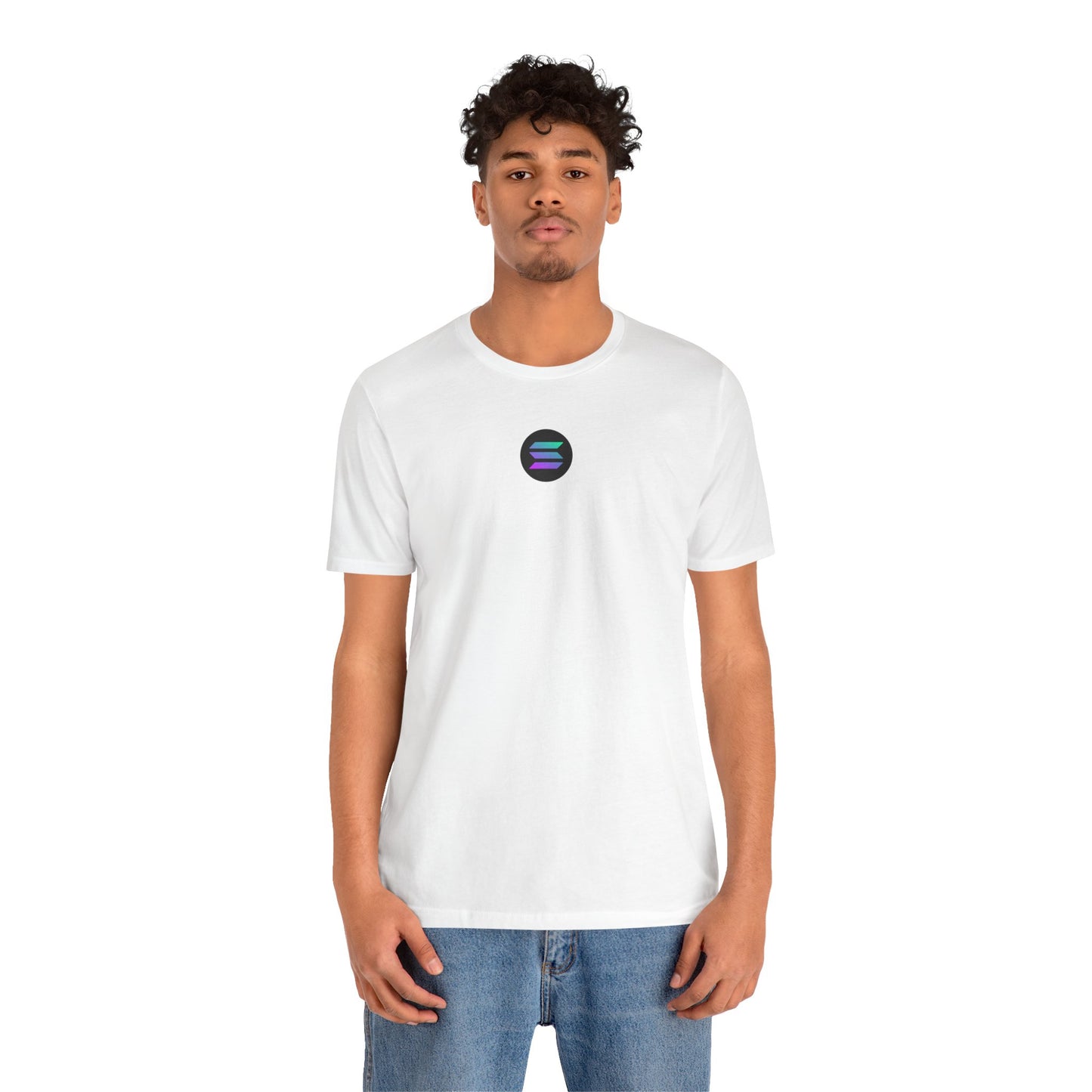 Solana Blockchain Tee, Unisex Jersey Short Sleeve Shirt, Crypto Gift, Decentralized Computing Top