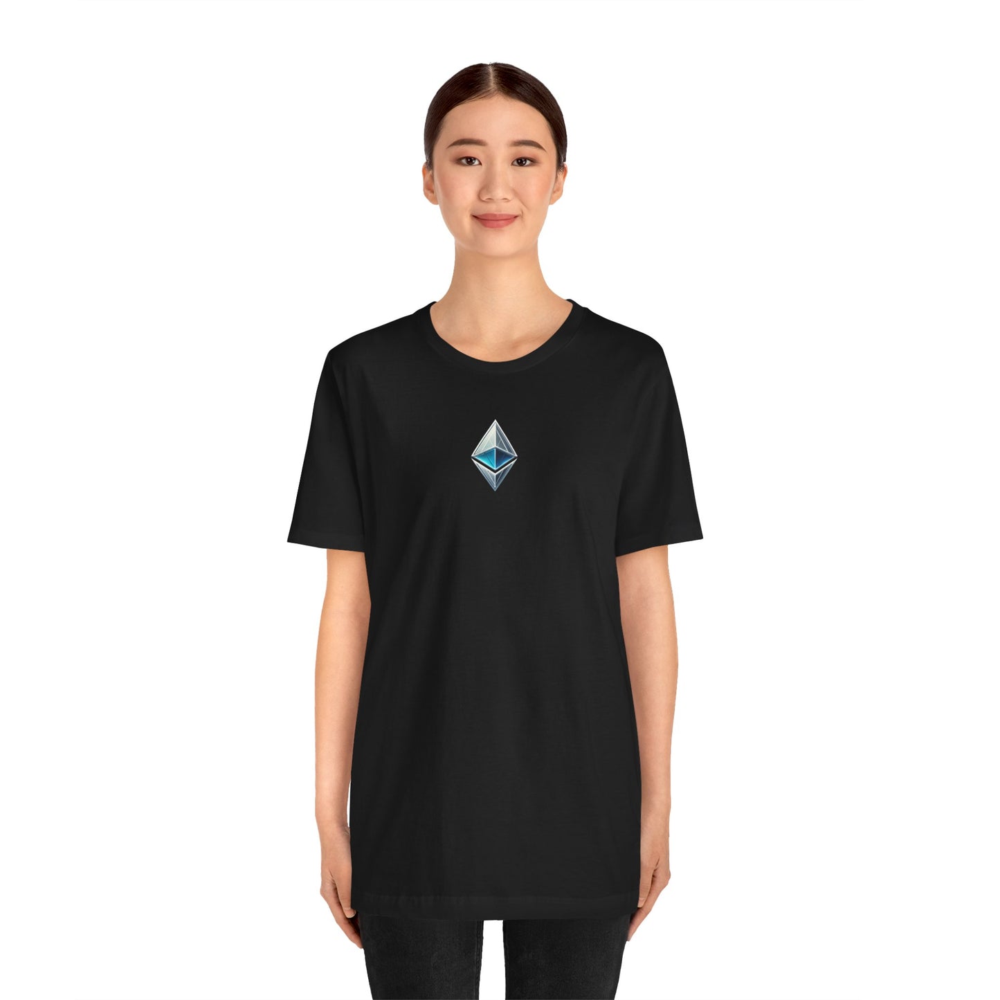 Ethereum Unisex Tee, Blockchain Cryptocurrency Shirt, Ether ETH Gift, Decentralized dApps Top, Crypto Enthusiast Apparel, Programmer T-Shirt