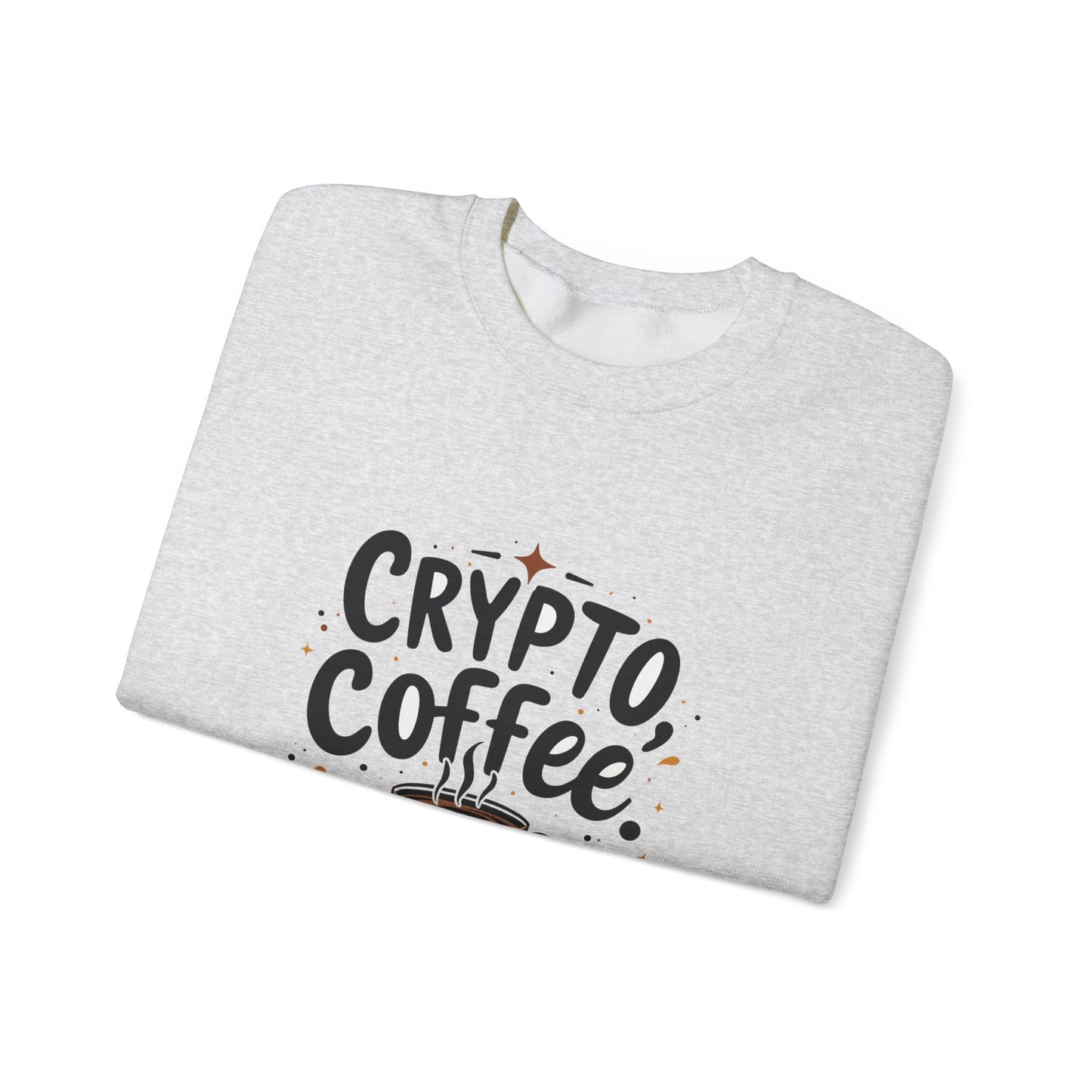 Crypto Coffee Repeat Sweatshirt - Unisex Heavy Blend™ Crewneck