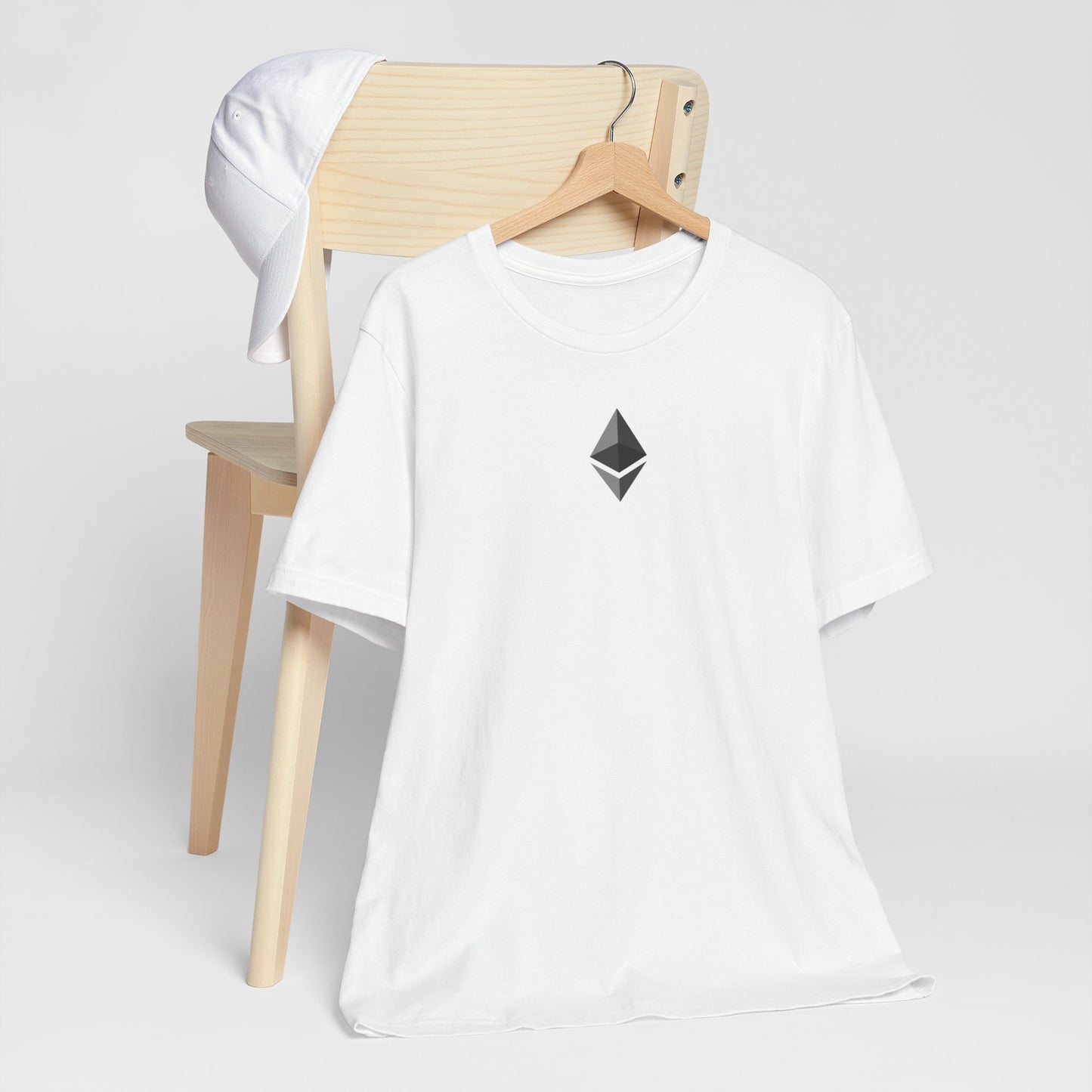 Ethereum T-Shirt, Crypto Tee Shirt, Blockchain Short Sleeve Top, Programmer Gift, Cryptocurrency Clothing, Gift for Tech Enthusiast