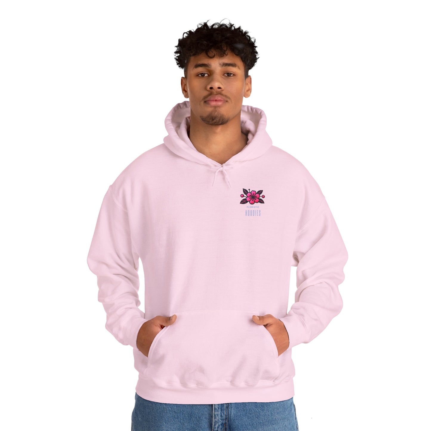 Inspirational Floral Hoodie - ‘Dream Big, Work Hard’ Sweatshirt for Positive Vibes