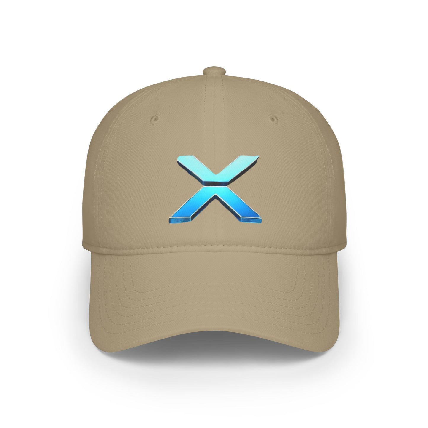 Low Profile Baseball Cap with Blue X Logo - Perfect for Casual Days and Outdoor Events