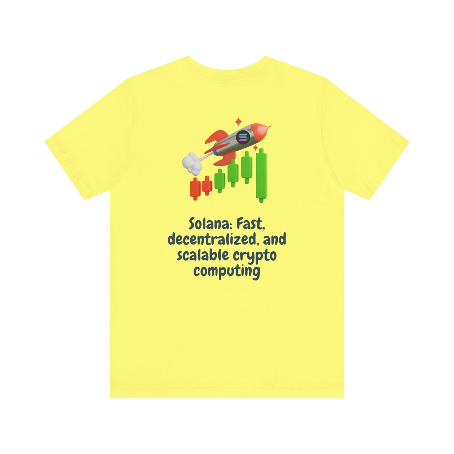 Solana Blockchain Tee, Unisex Jersey Short Sleeve Shirt, Crypto Gift, Decentralized Computing Top