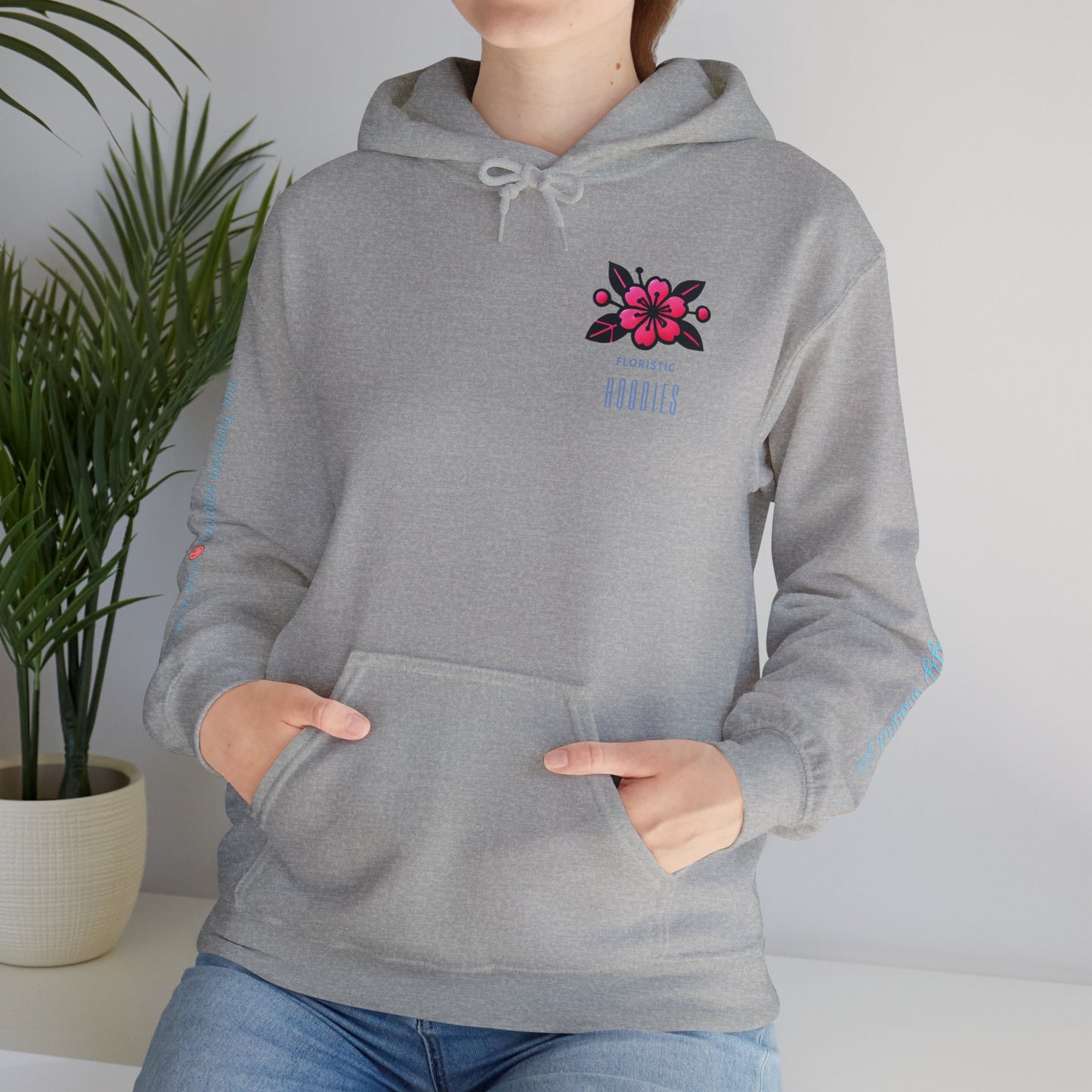 Floristic Hoodies - Genuine Smile Positive Energy Heavy Blend Hoodie