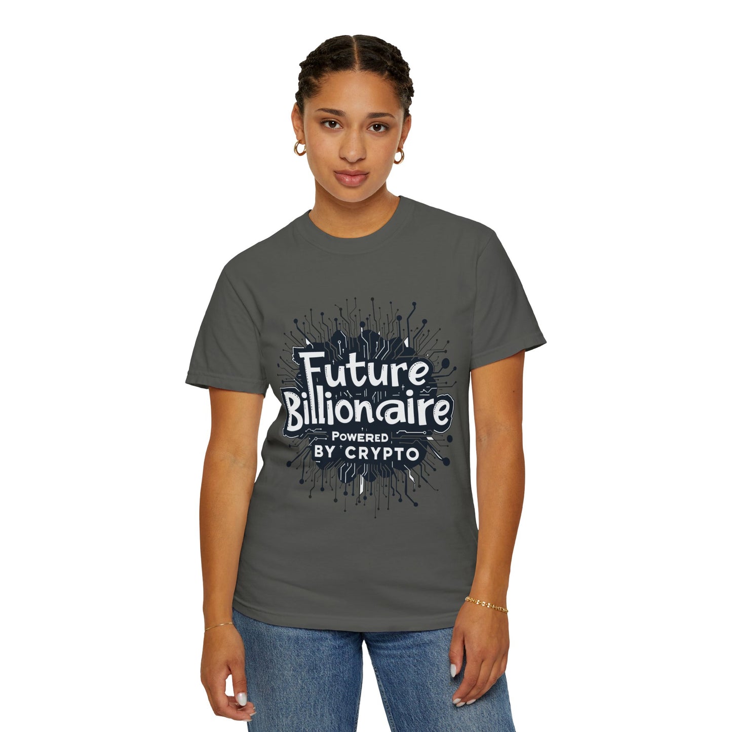 Future Billionaire By Crypto Unisex Garment-Dyed