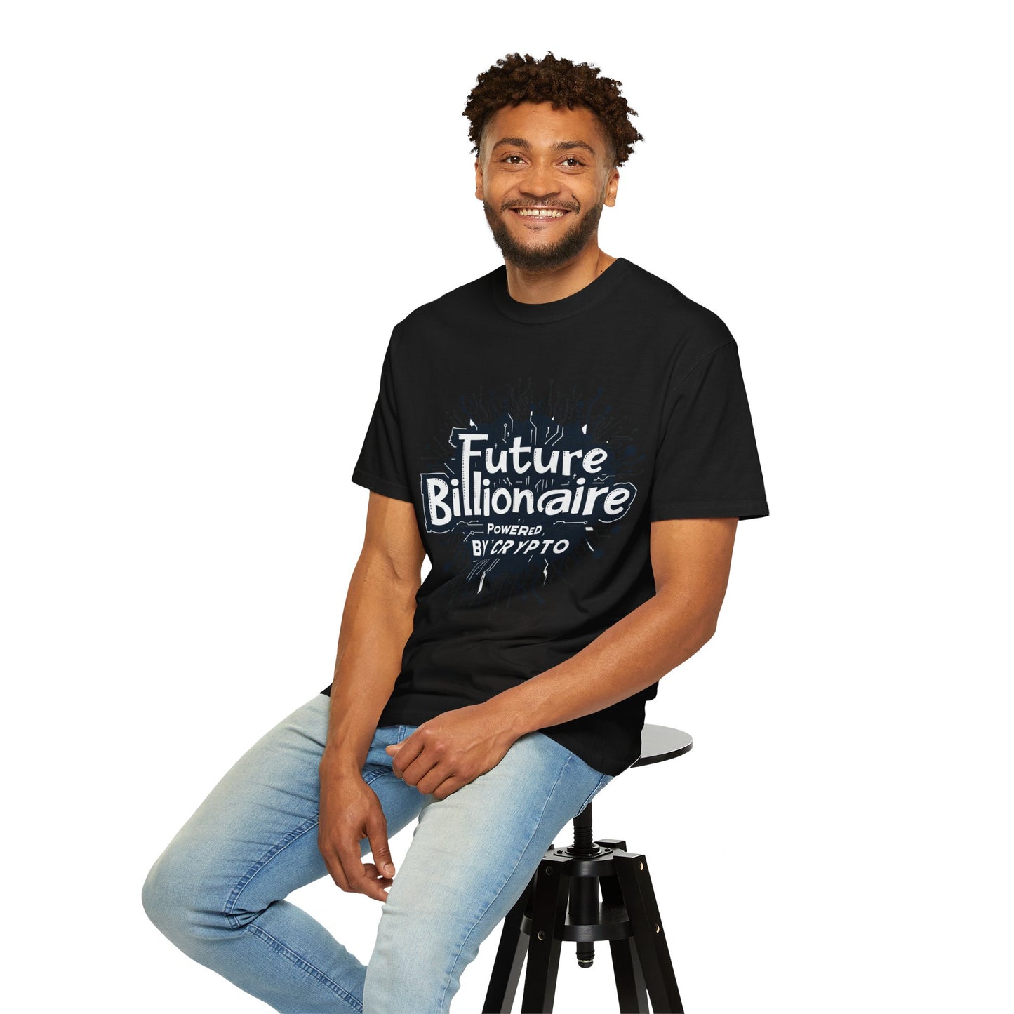 Future Billionaire By Crypto Unisex Garment-Dyed