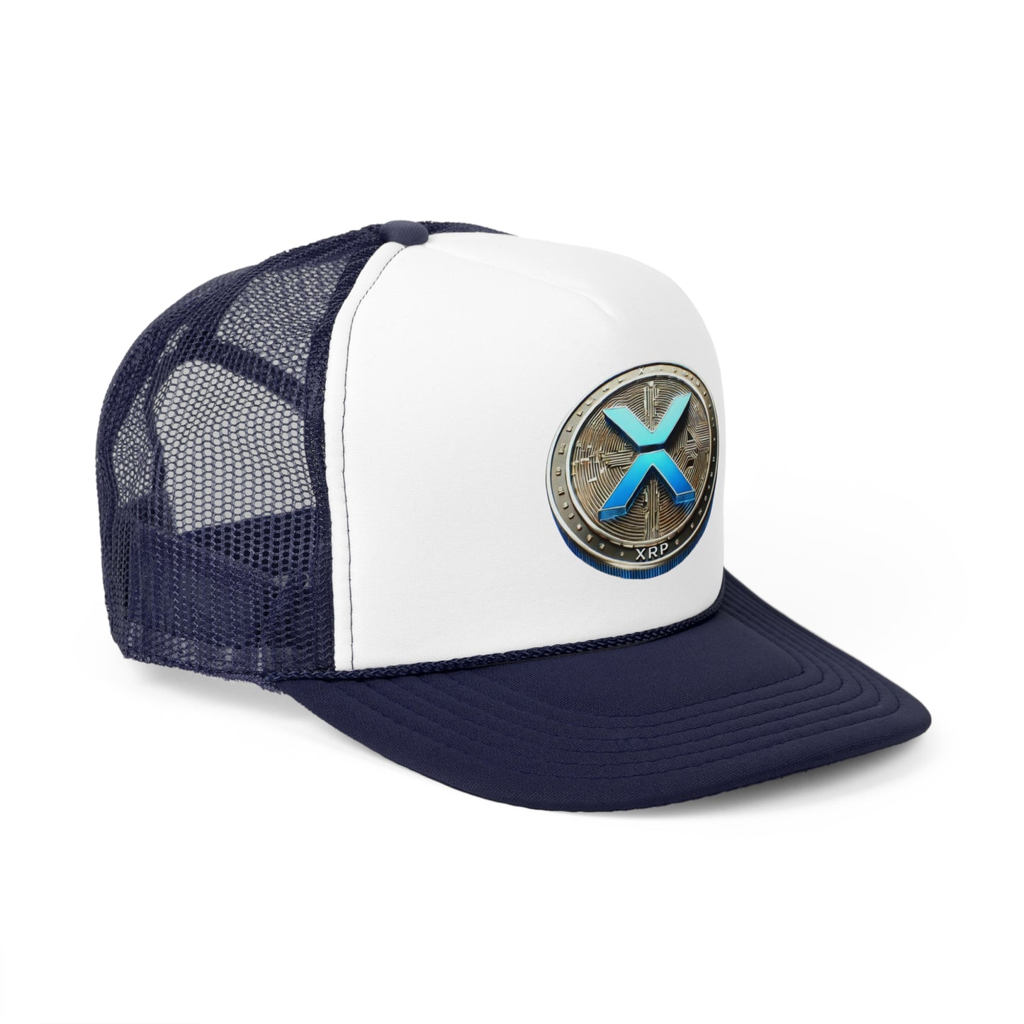XRP Cryptocurrency Trucker Cap - Stylish Mesh Hat for Crypto Enthusiasts