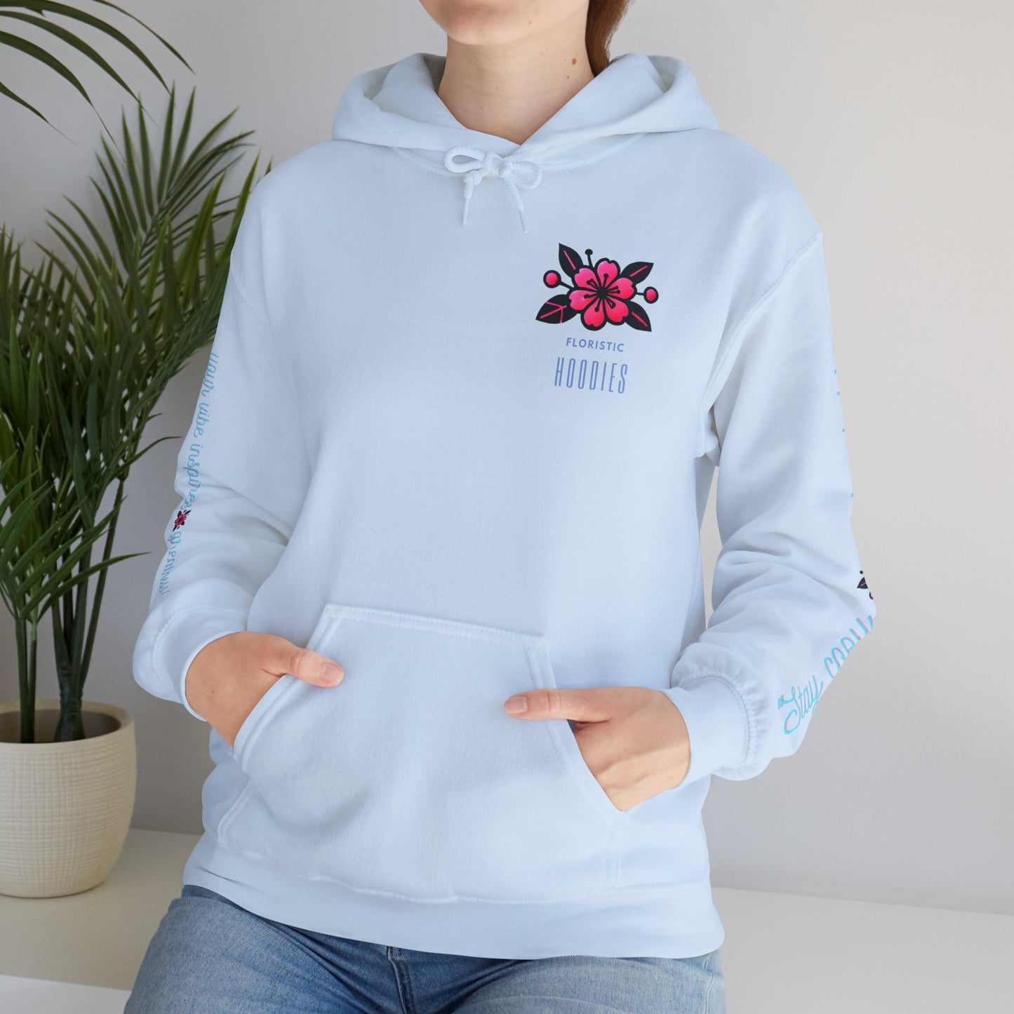 Floristic Hoodies - Stay Cozy and Bold Unisex Hooded Sweatshirt