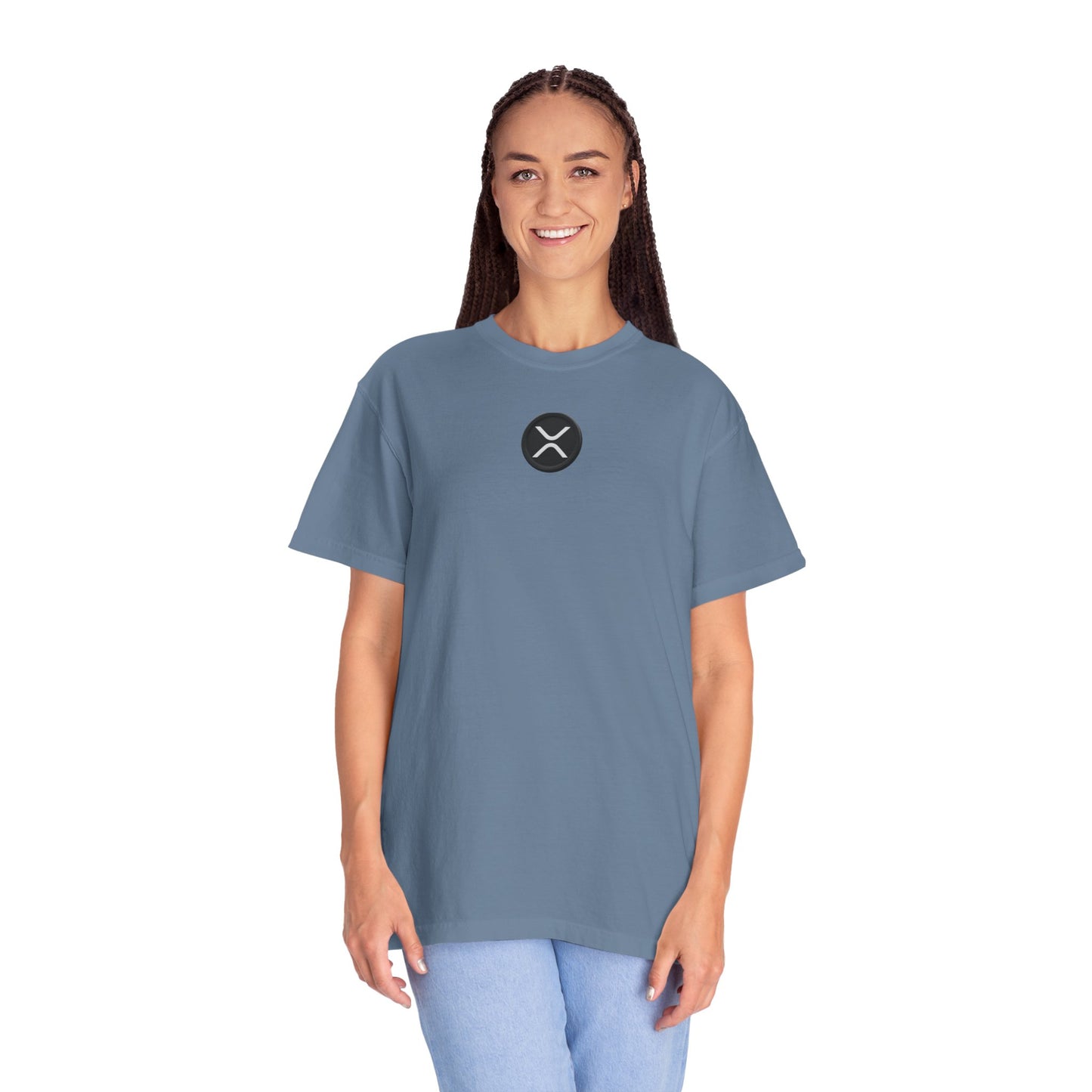 XRP Cryptocurrency Unisex Garment-Dyed T-shirt, Ripple Logo Tee, Crypto Investor Gift, Digital Currency Shirt, Ripple XRP Merch, Finance