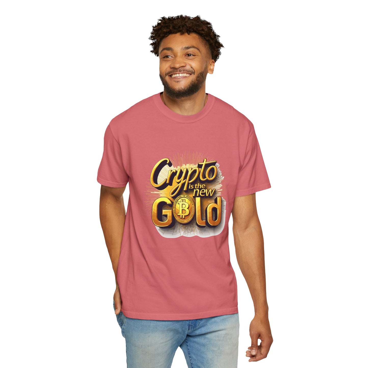 Bitcoin Crypto Gold Unisex T-shirt