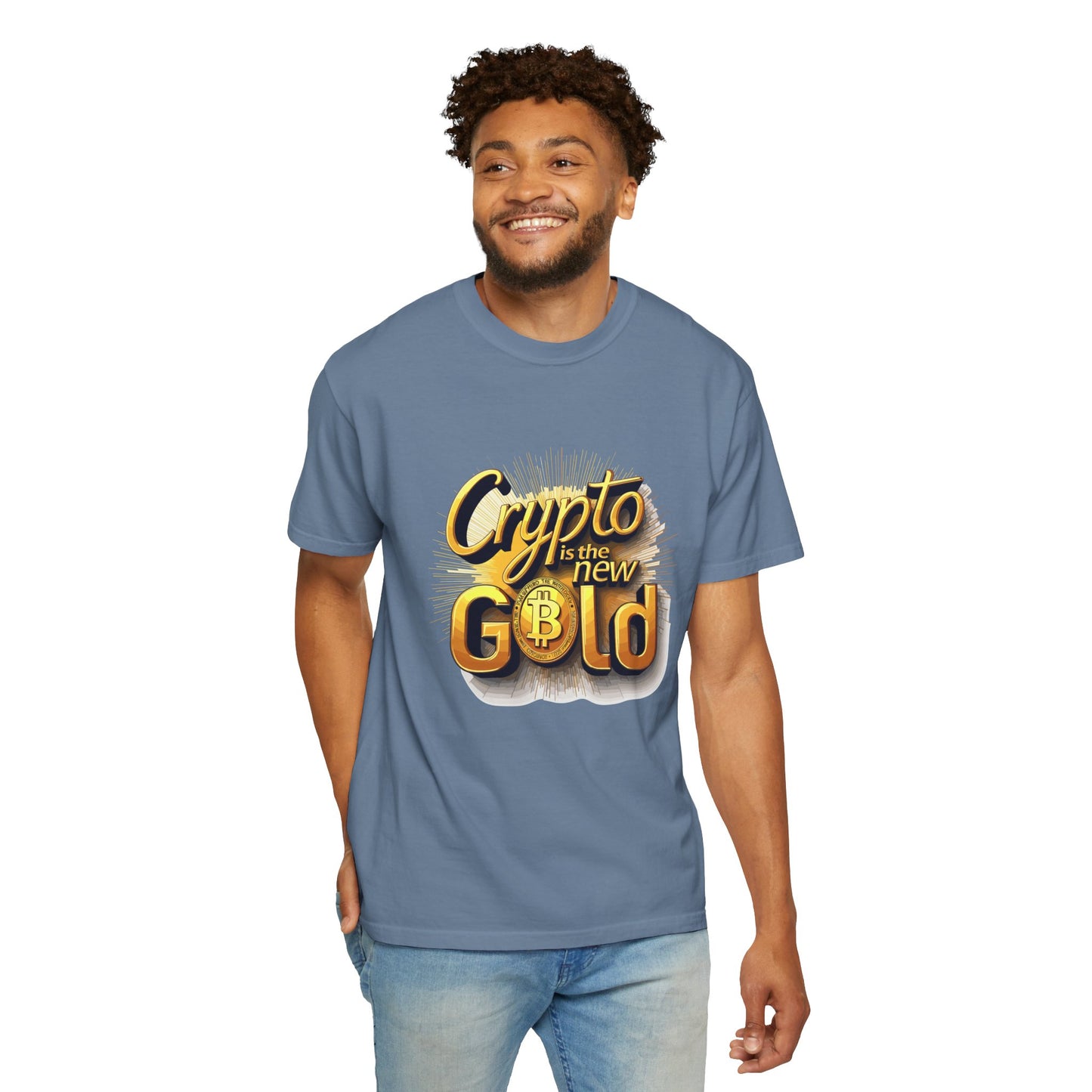 Bitcoin Crypto Gold Unisex T-shirt