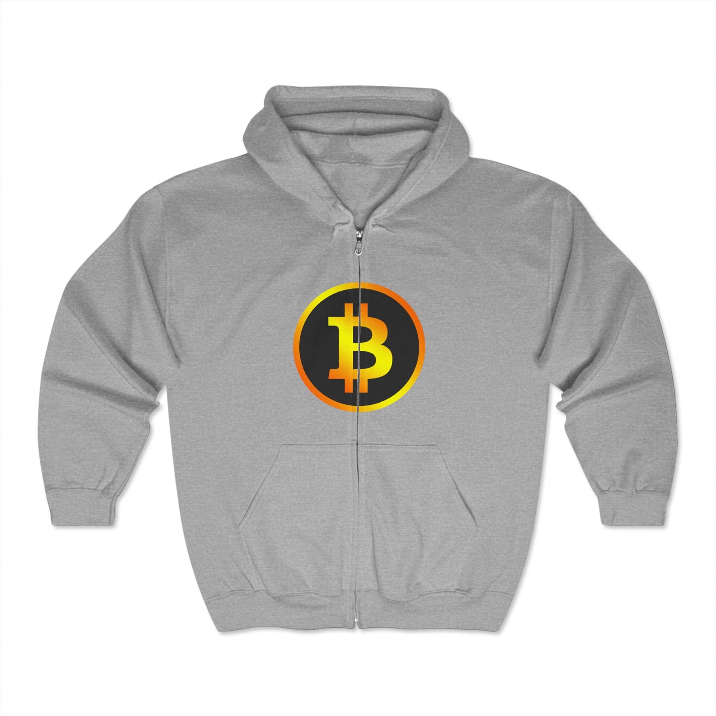 Bitcoin Humor Full Zip Hooded Sweatshirt - Perfect Gift for Crypto Lovers