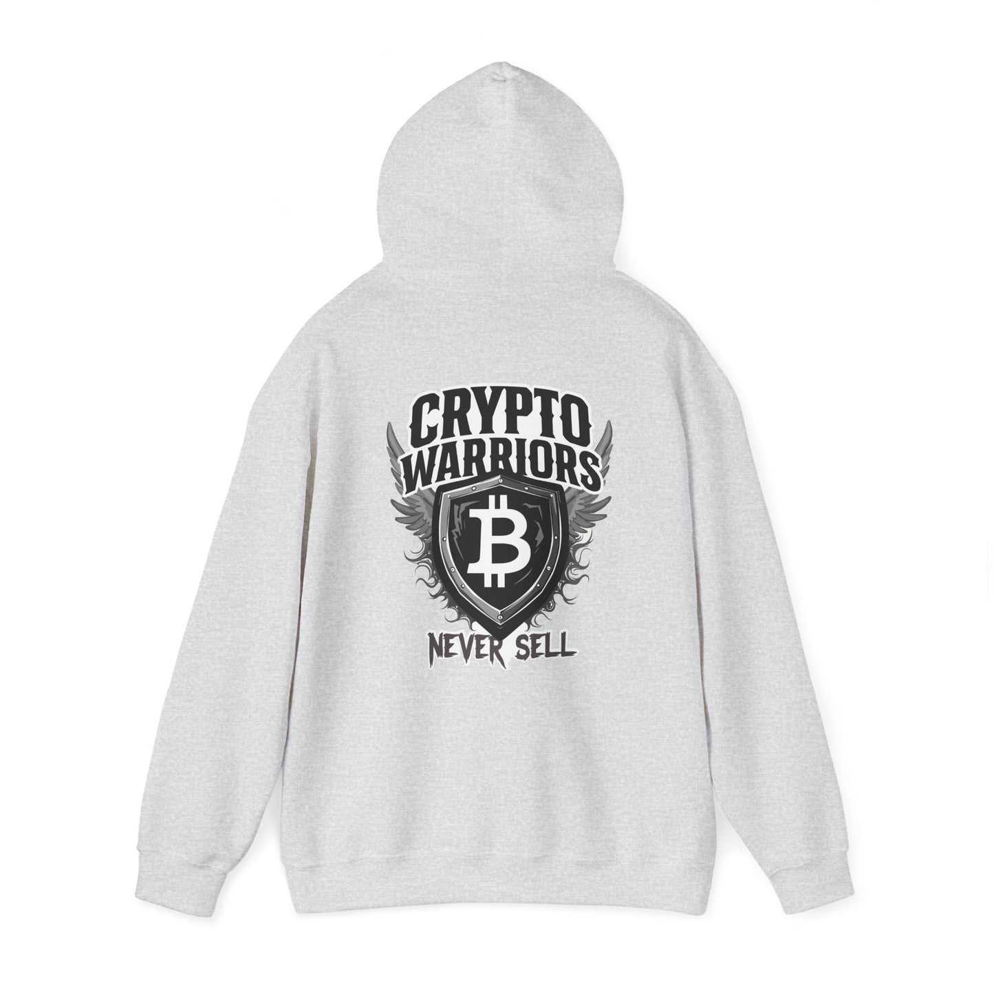 Crypto Warriors Unisex Heavy Blend™ Hoodie - Never Sell Design