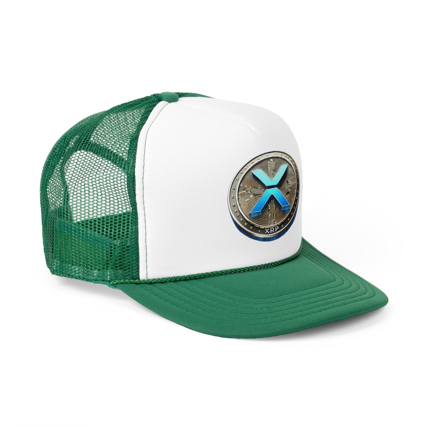 XRP Cryptocurrency Trucker Cap - Stylish Mesh Hat for Crypto Enthusiasts
