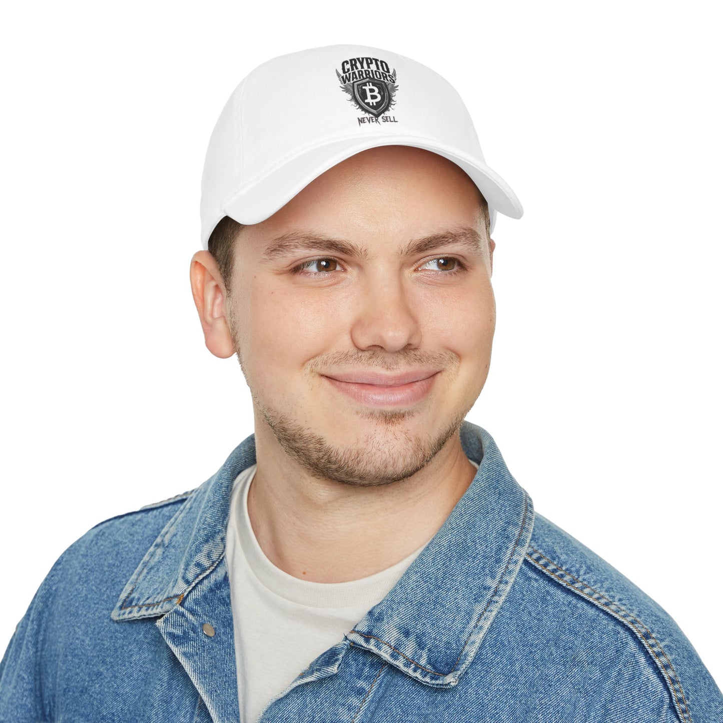 Crypto Warriors Low Profile Baseball Cap - Never Sell Red Hat