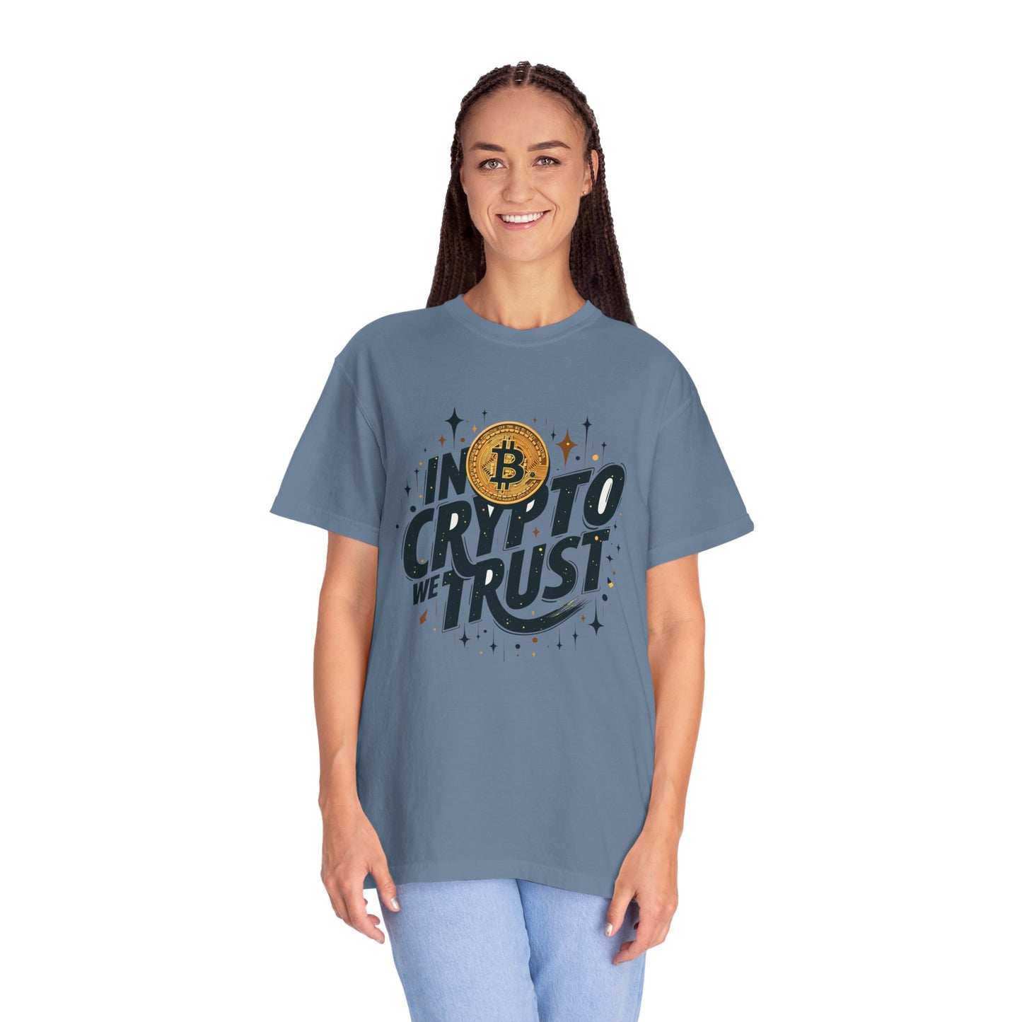 Bitcoin in crypto trust Unisex T-Shirt, Cryptocurrency Tee, Bitcoin Logo Shirt, Gift for Crypto Enthusiasts, Crypto Trader Apparel