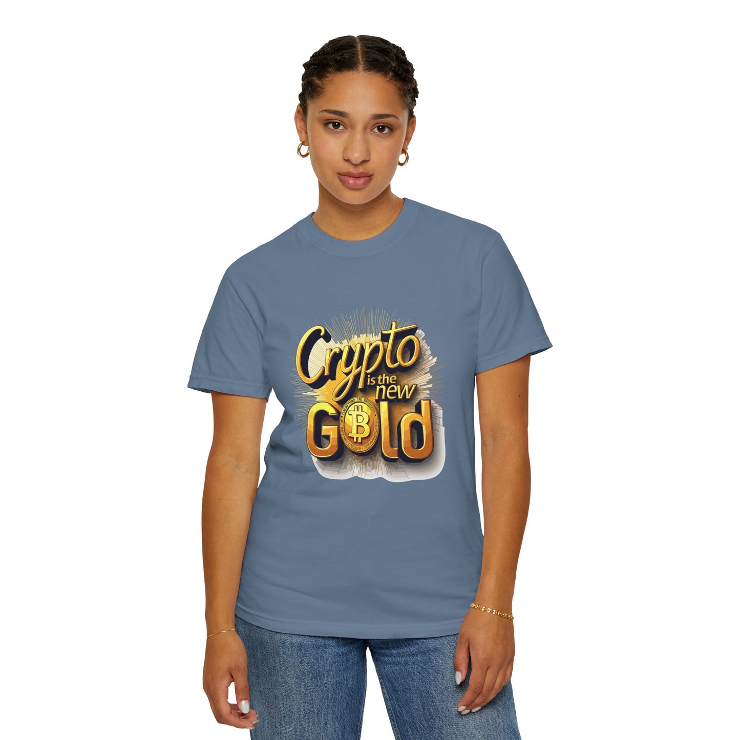 Bitcoin Crypto Gold Unisex T-shirt