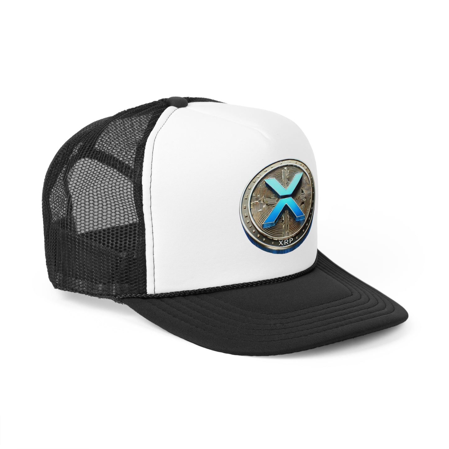 XRP Cryptocurrency Trucker Cap - Stylish Mesh Hat for Crypto Enthusiasts