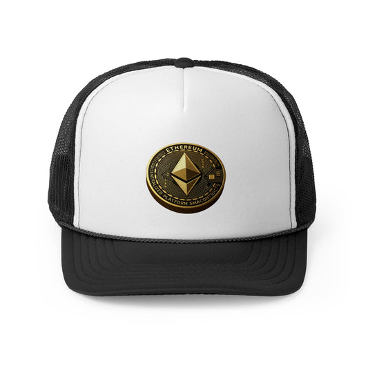 Ethereum Trucker Cap - Stylish Crypto Hat for Blockchain Enthusiasts