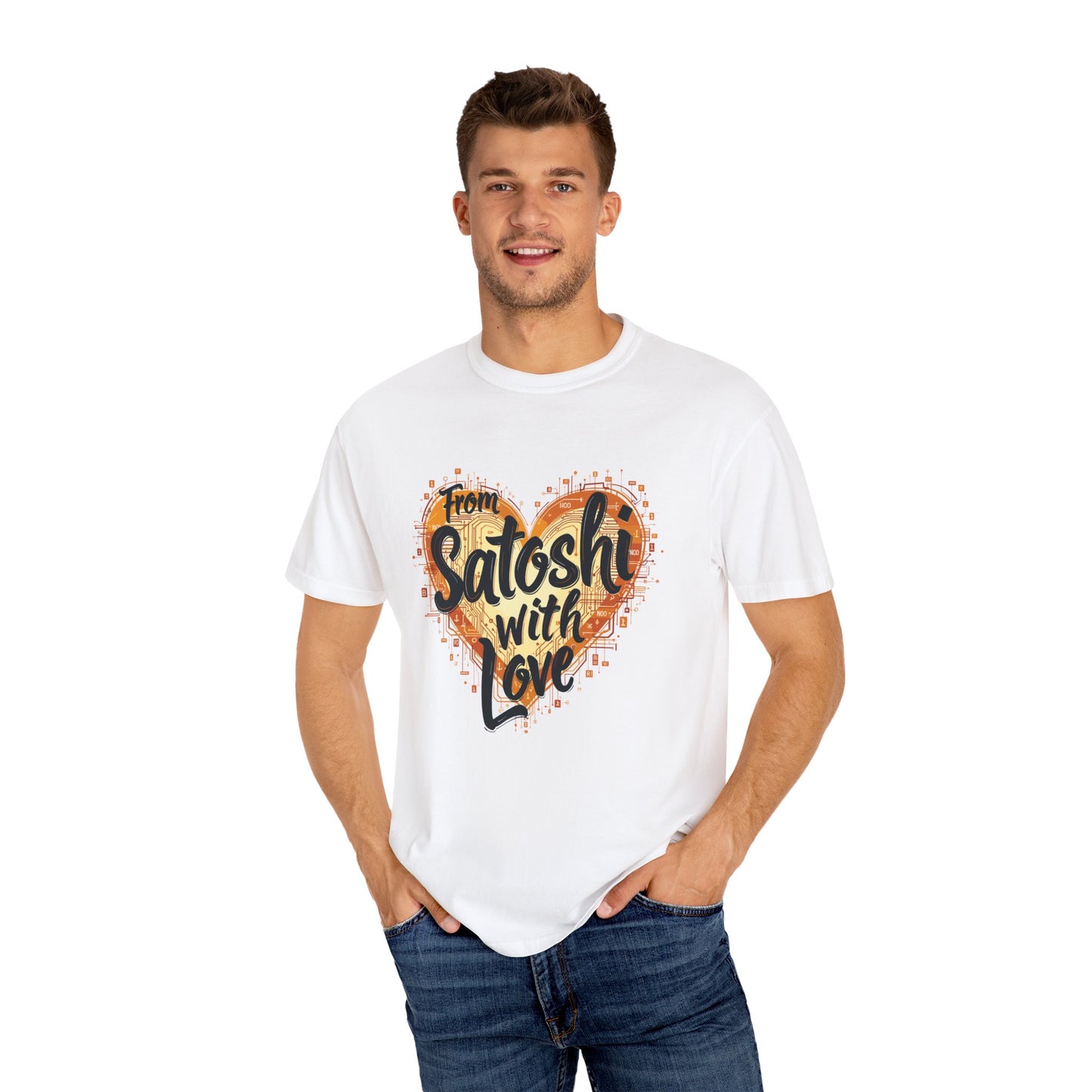 Bitcoin Satoshi Love Unisex Shirt, Cryptocurrency Tee, Crypto HODL T-shirt, Blockchain Gift, Digital Currency Apparel