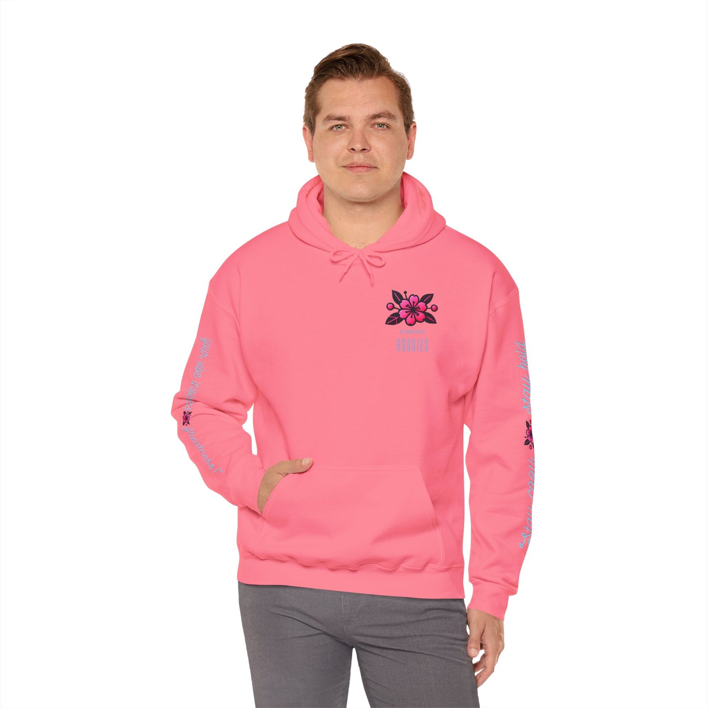 Floristic Hoodies - Stay Cozy and Bold Unisex Hooded Sweatshirt