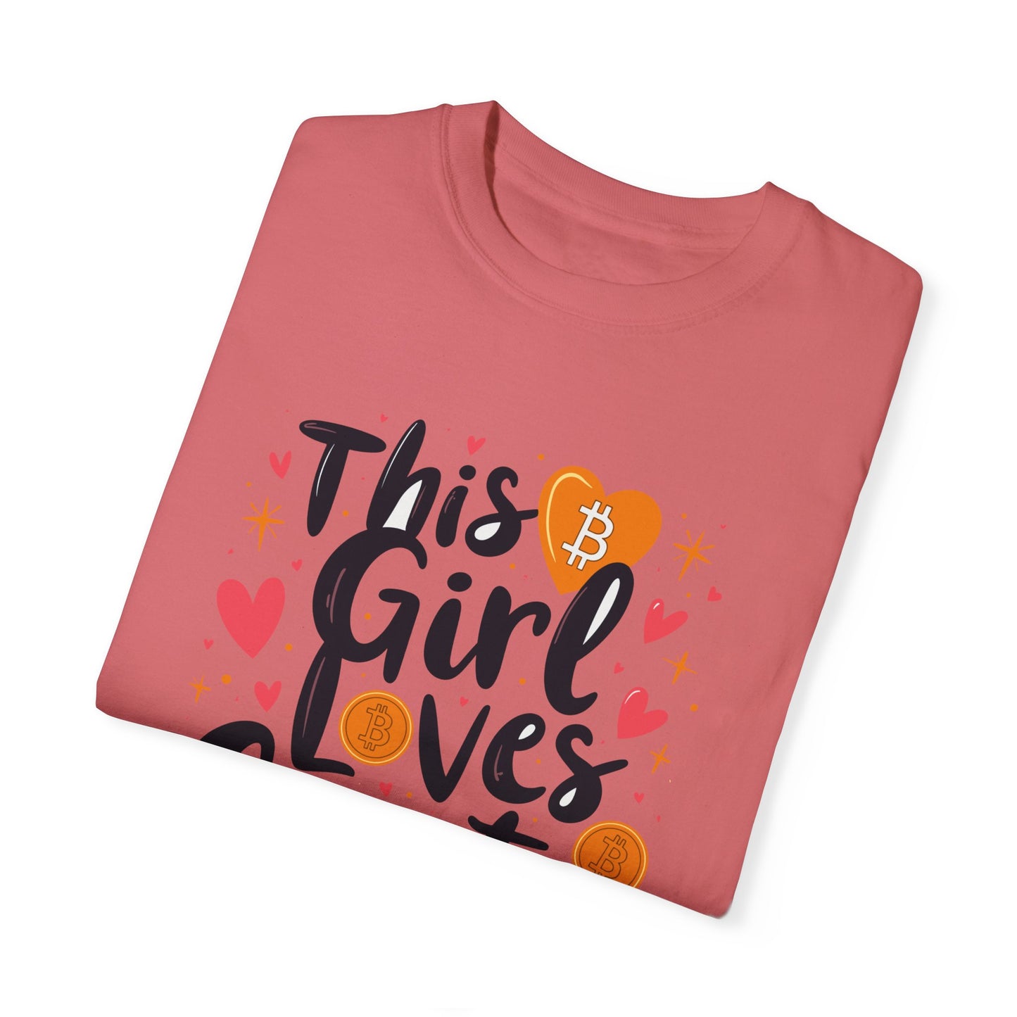 Bitcoin Girl Love Unisex T-shirt, Bitcoin Cryptocurrency Tee, Crypto Lover Gift, Digital Currency Shirt, BTC Merch