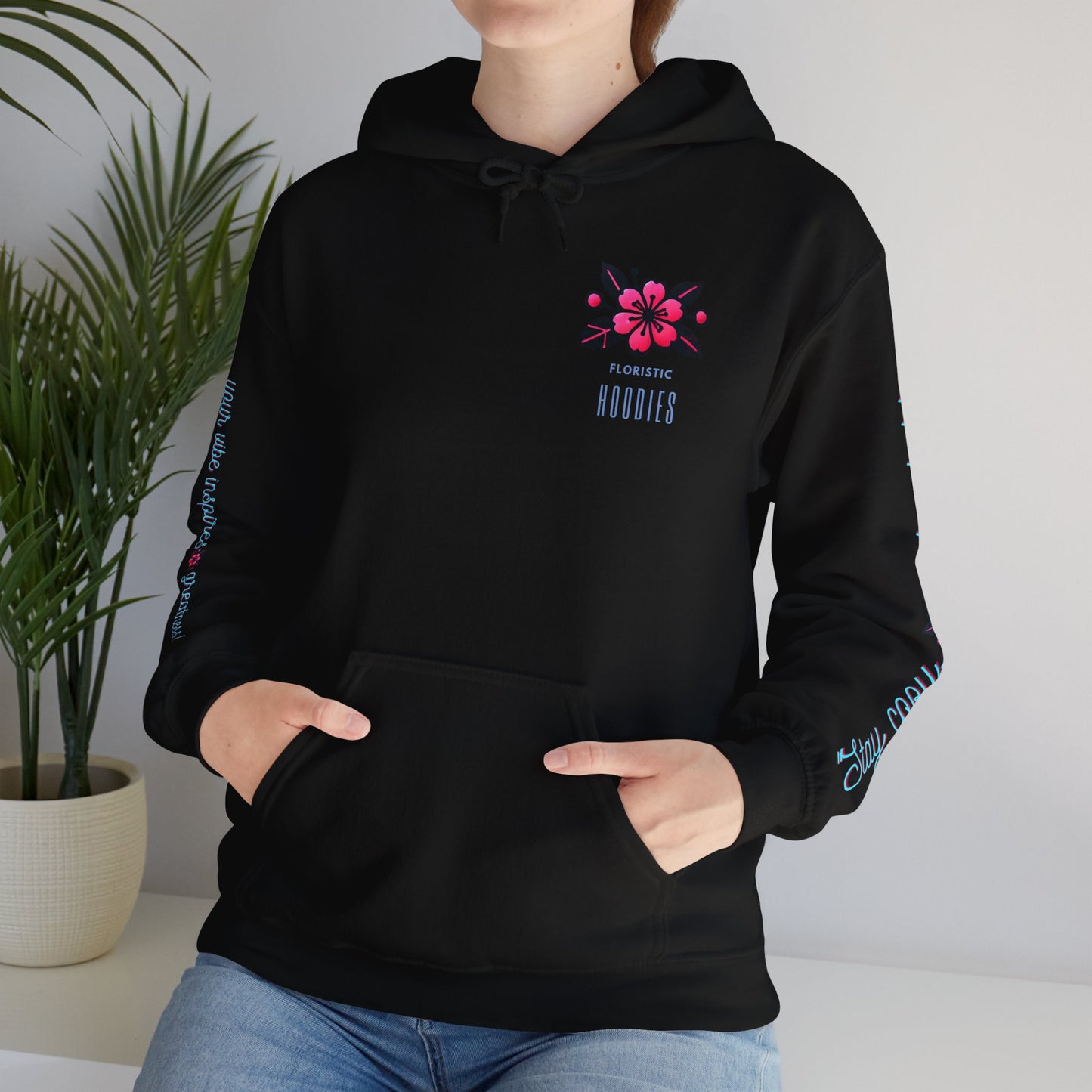 Floristic Hoodies - Stay Cozy and Bold Unisex Hooded Sweatshirt