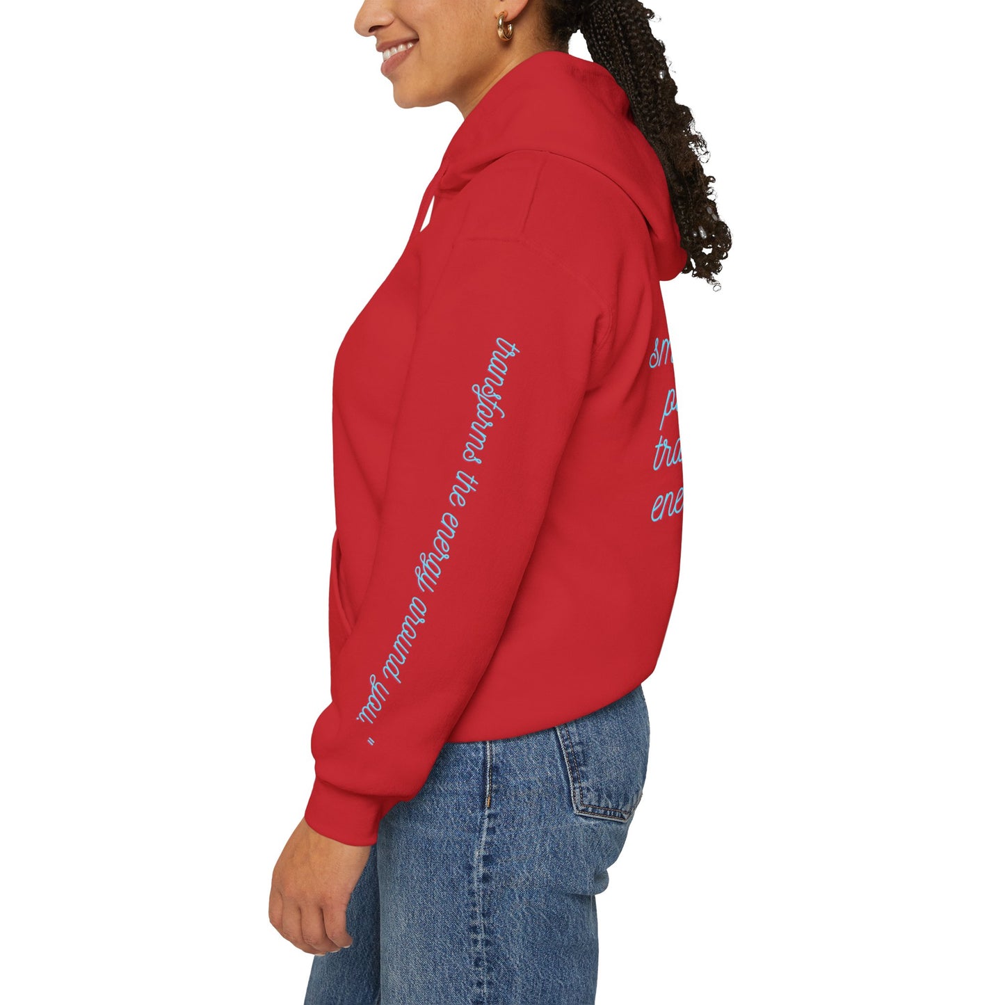 Floristic Hoodies - Genuine Smile Positive Energy Heavy Blend Hoodie