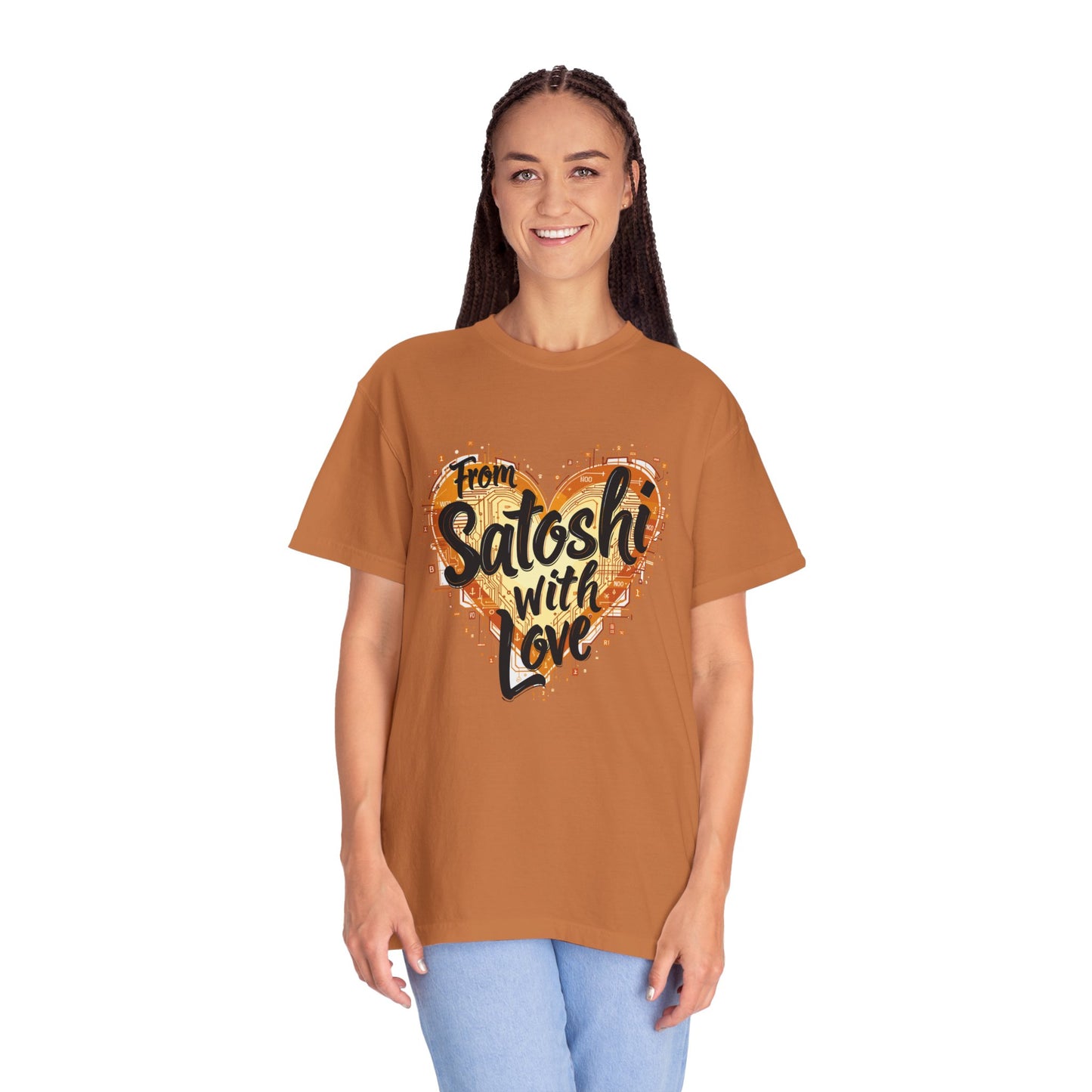 Bitcoin Satoshi Love Unisex Shirt, Cryptocurrency Tee, Crypto HODL T-shirt, Blockchain Gift, Digital Currency Apparel