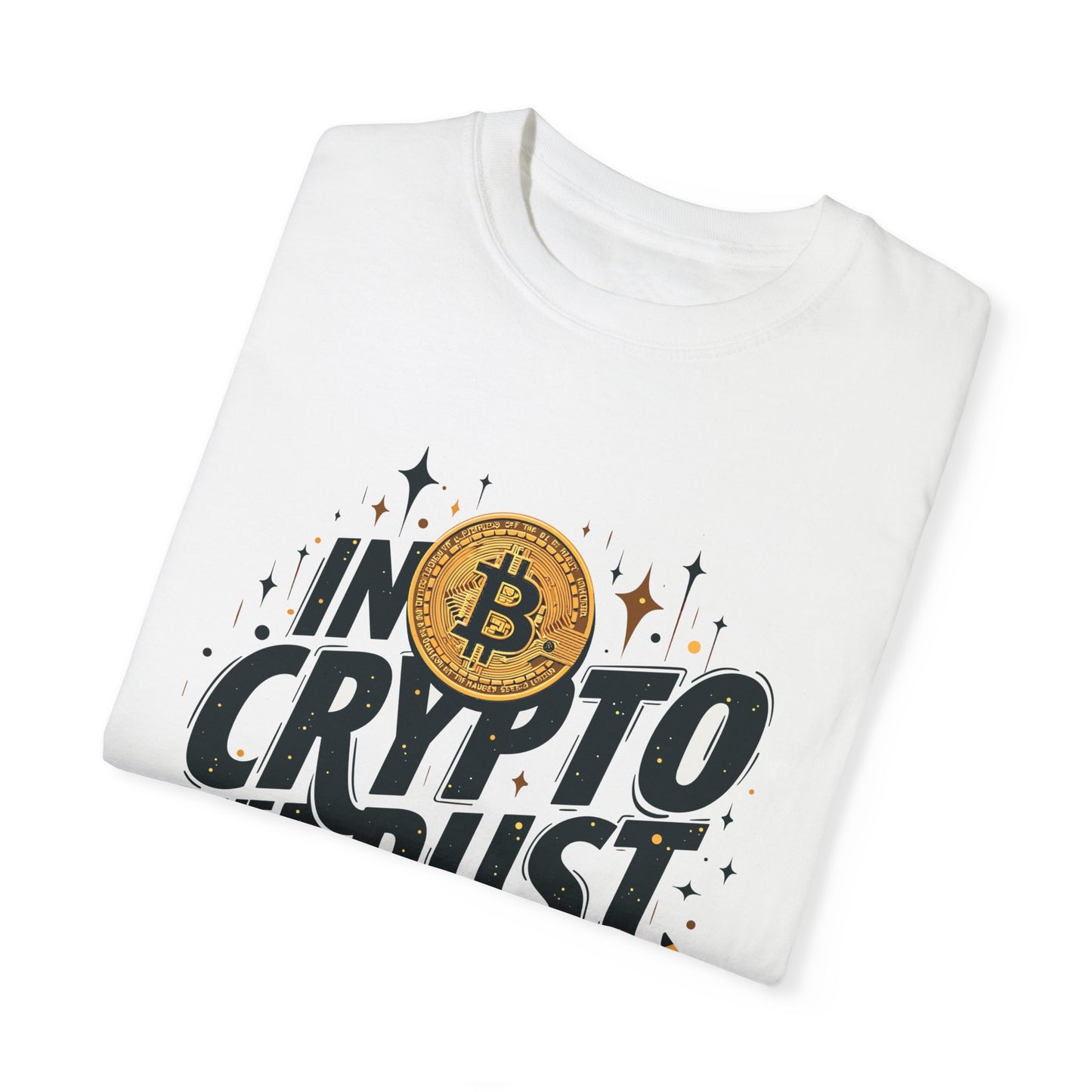 Bitcoin in crypto trust Unisex T-Shirt, Cryptocurrency Tee, Bitcoin Logo Shirt, Gift for Crypto Enthusiasts, Crypto Trader Apparel