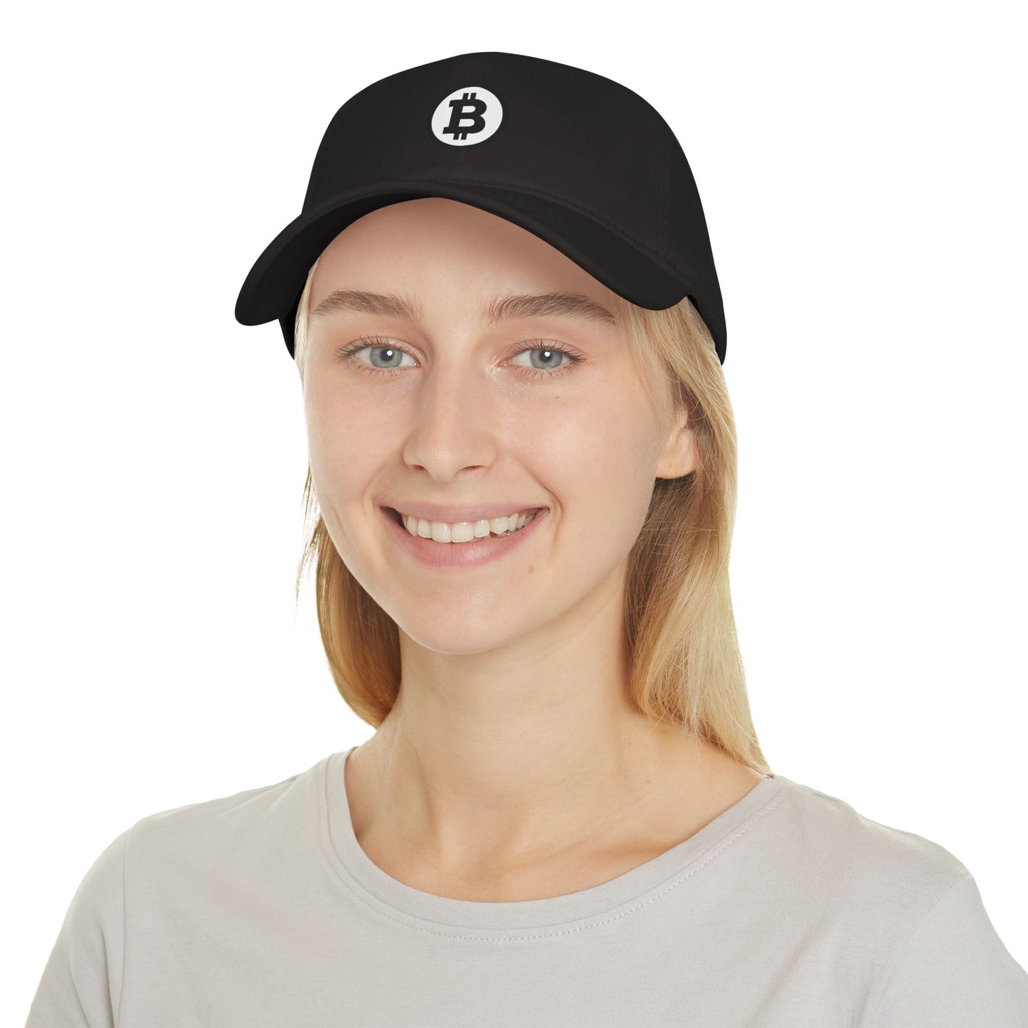 Bitcoin Low Profile Baseball Cap - Stylish Cryptocurrency Hat