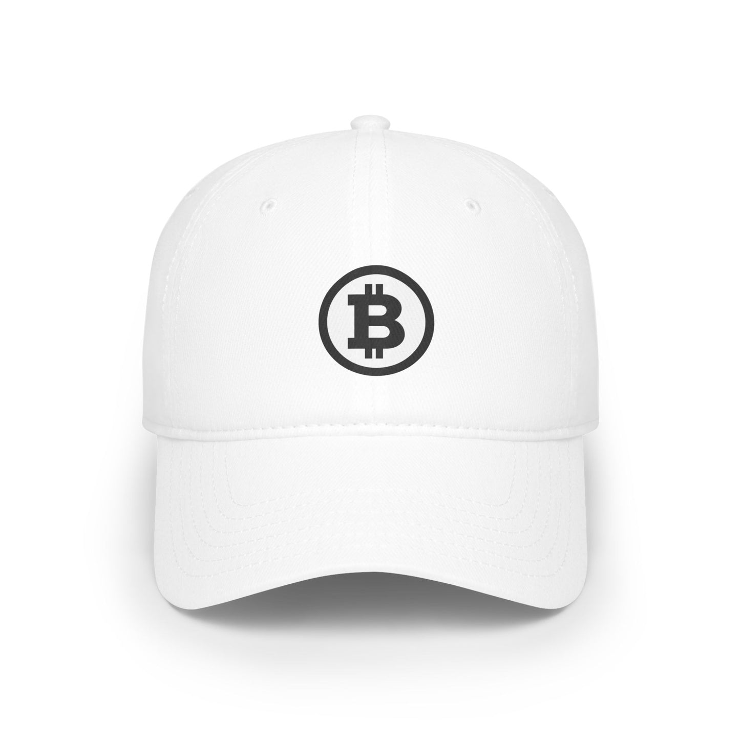 Bitcoin Low Profile Baseball Cap - Stylish Cryptocurrency Hat