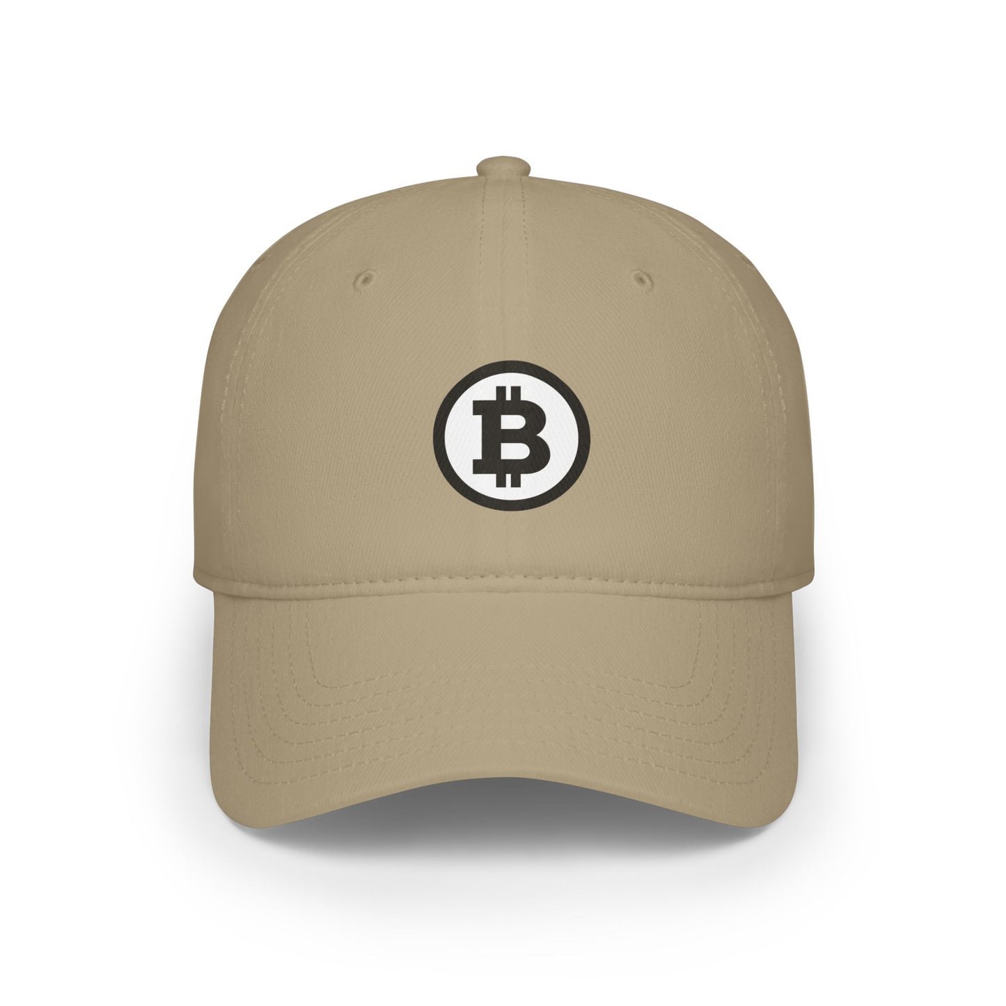 Bitcoin Low Profile Baseball Cap - Stylish Cryptocurrency Hat