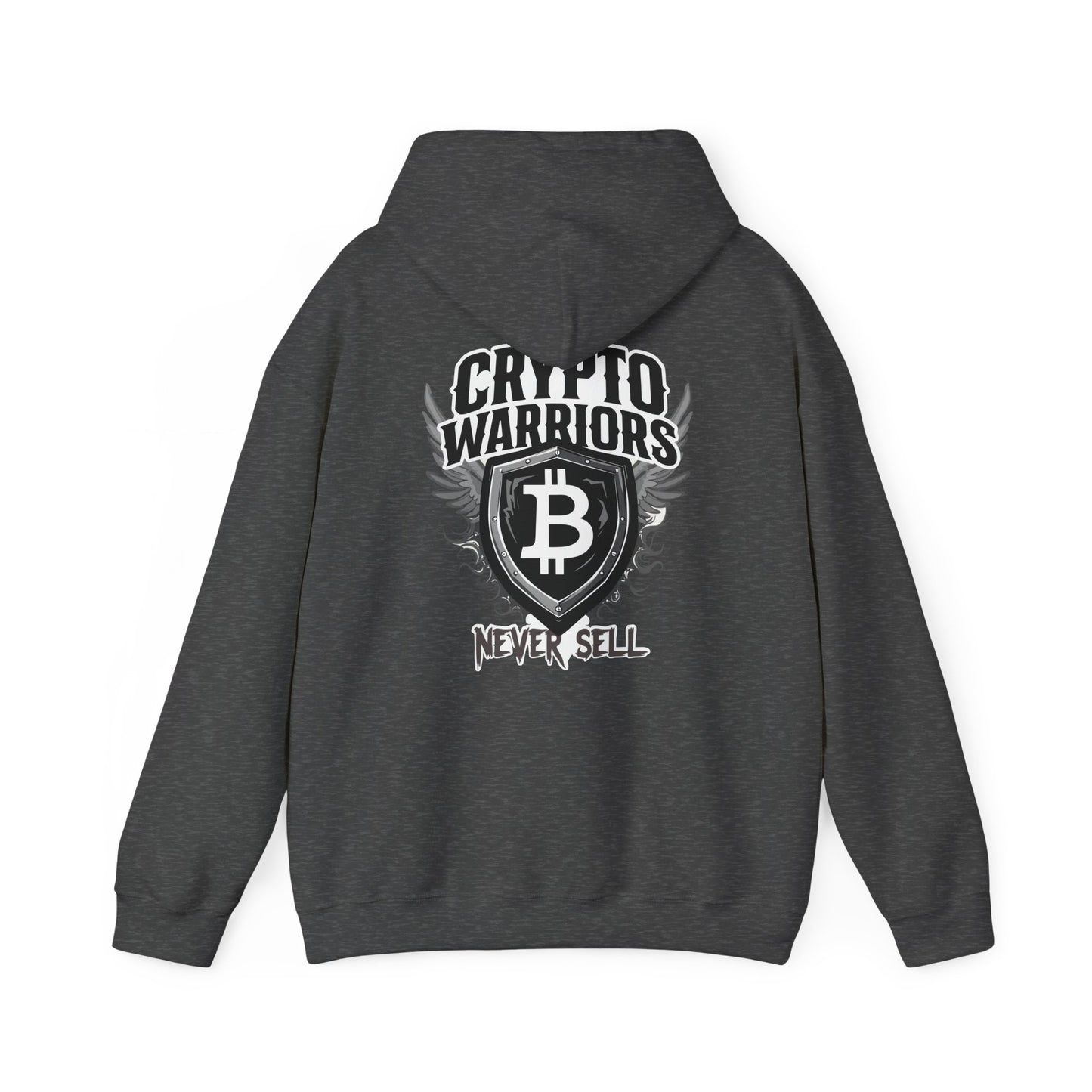 Crypto Warriors Unisex Heavy Blend™ Hoodie - Never Sell Design