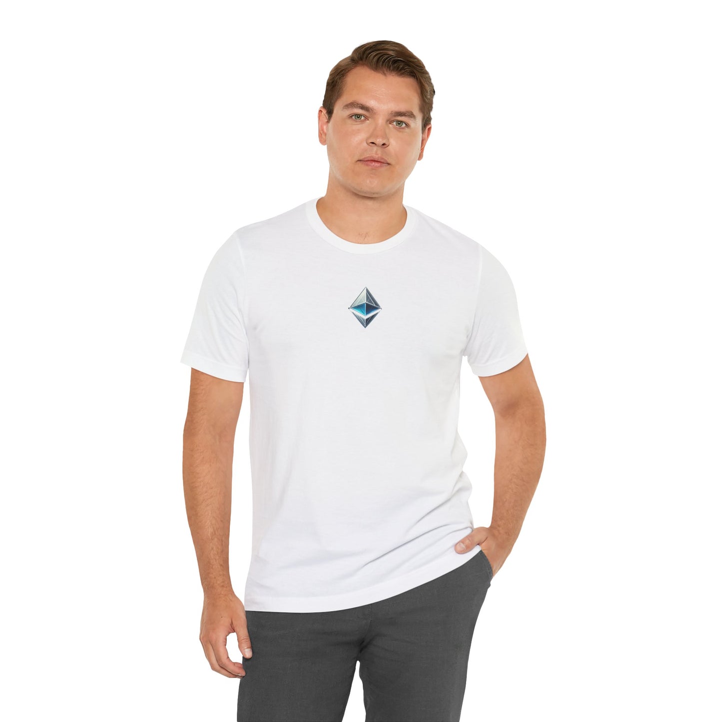 Ethereum Unisex Tee, Blockchain Cryptocurrency Shirt, Ether ETH Gift, Decentralized dApps Top, Crypto Enthusiast Apparel, Programmer T-Shirt