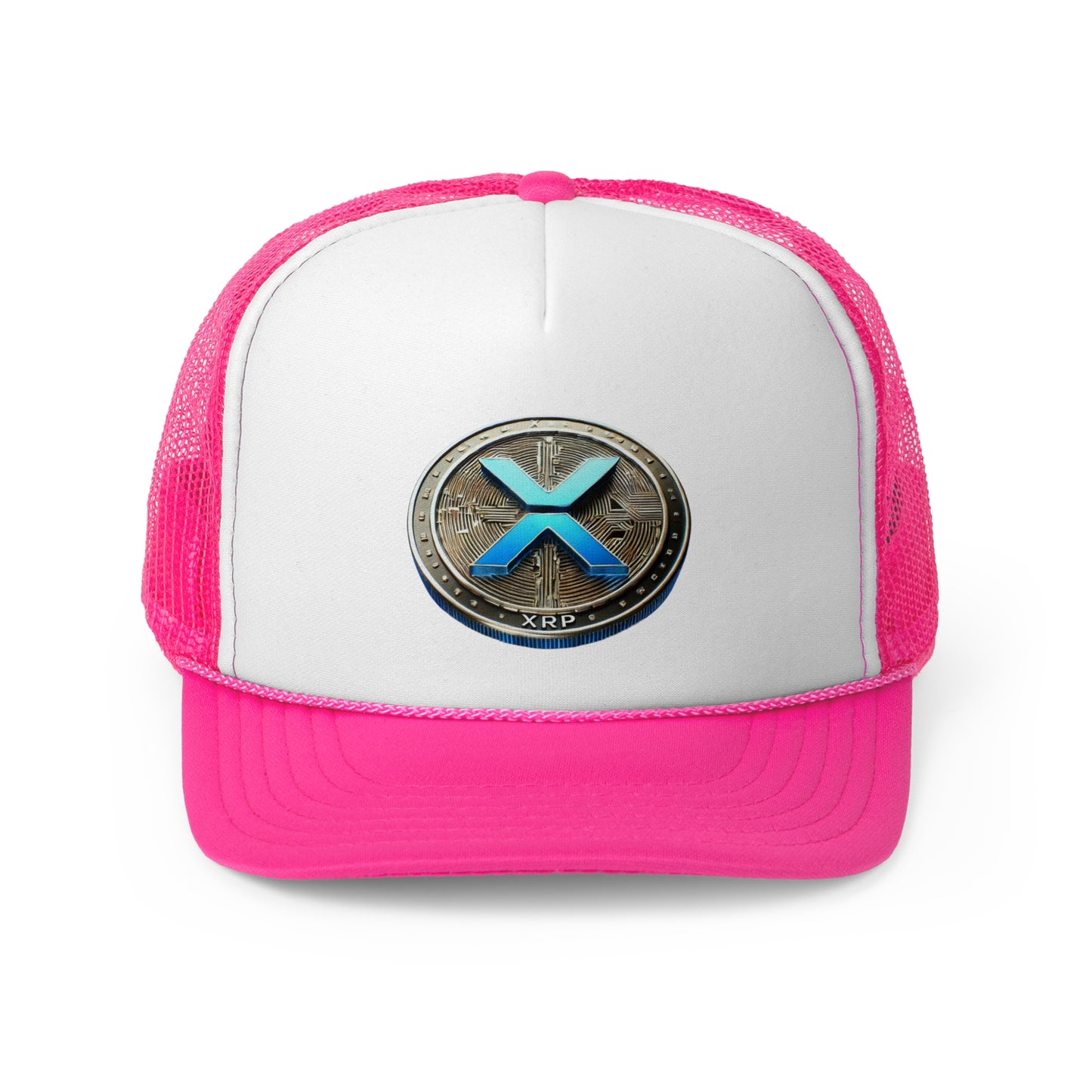 XRP Cryptocurrency Trucker Cap - Stylish Mesh Hat for Crypto Enthusiasts