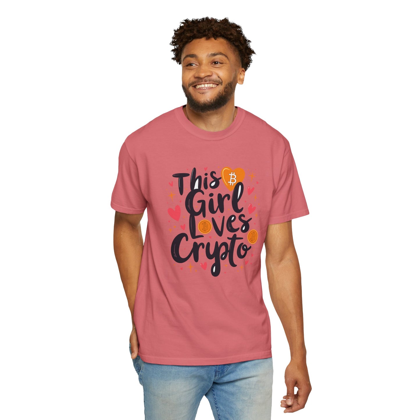 Bitcoin Girl Love Unisex T-shirt, Bitcoin Cryptocurrency Tee, Crypto Lover Gift, Digital Currency Shirt, BTC Merch