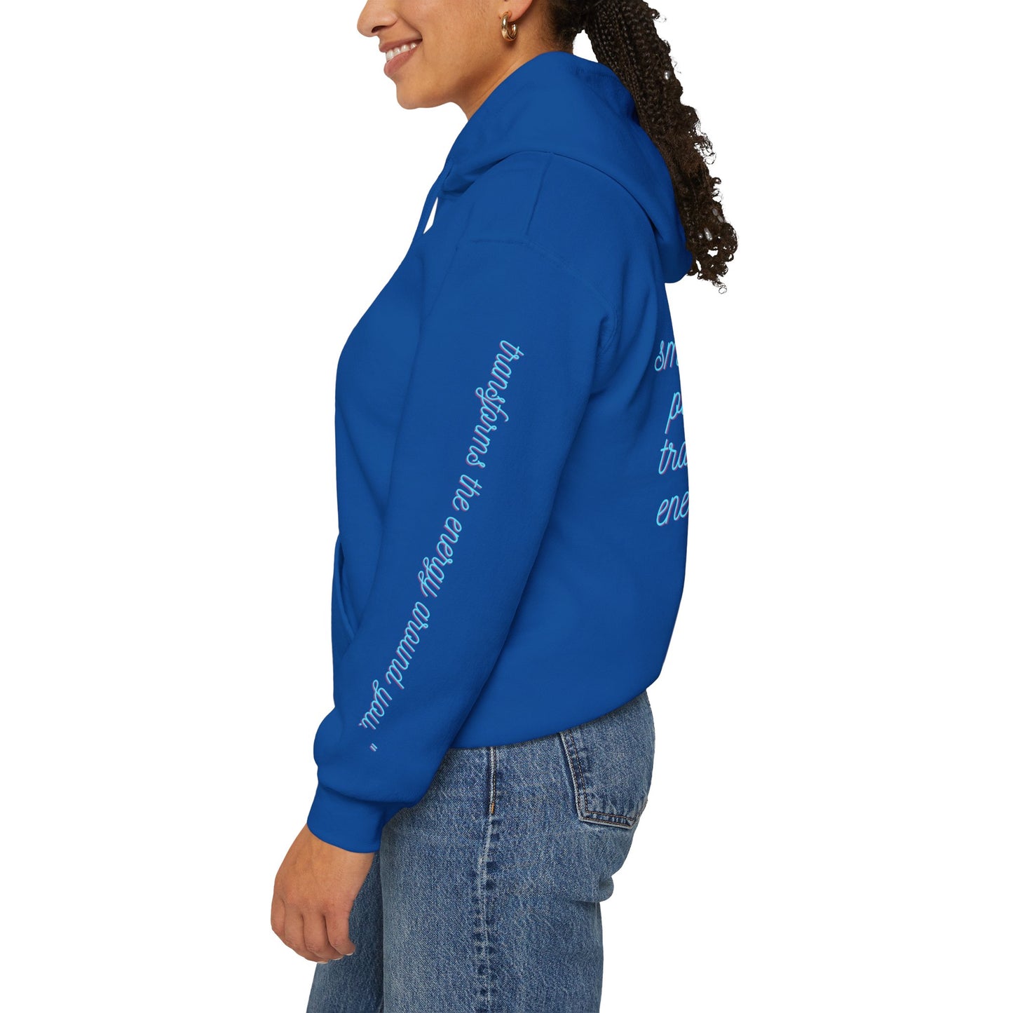 Floristic Hoodies - Genuine Smile Positive Energy Heavy Blend Hoodie