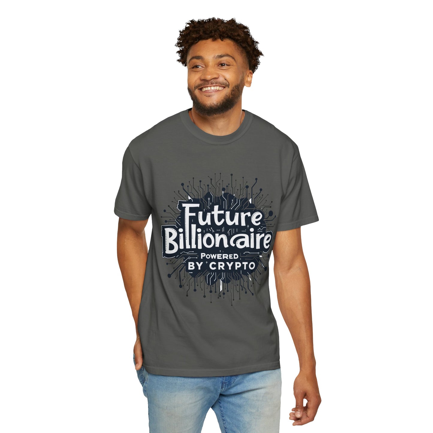 Future Billionaire By Crypto Unisex Garment-Dyed