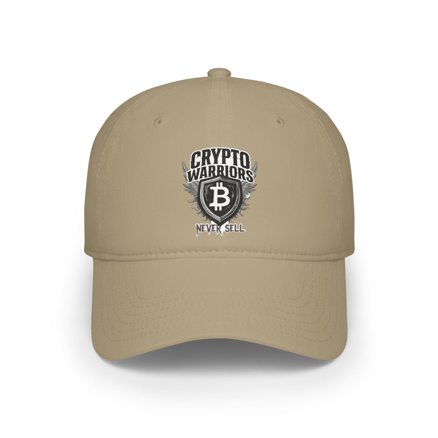 Crypto Warriors Low Profile Baseball Cap - Never Sell Red Hat