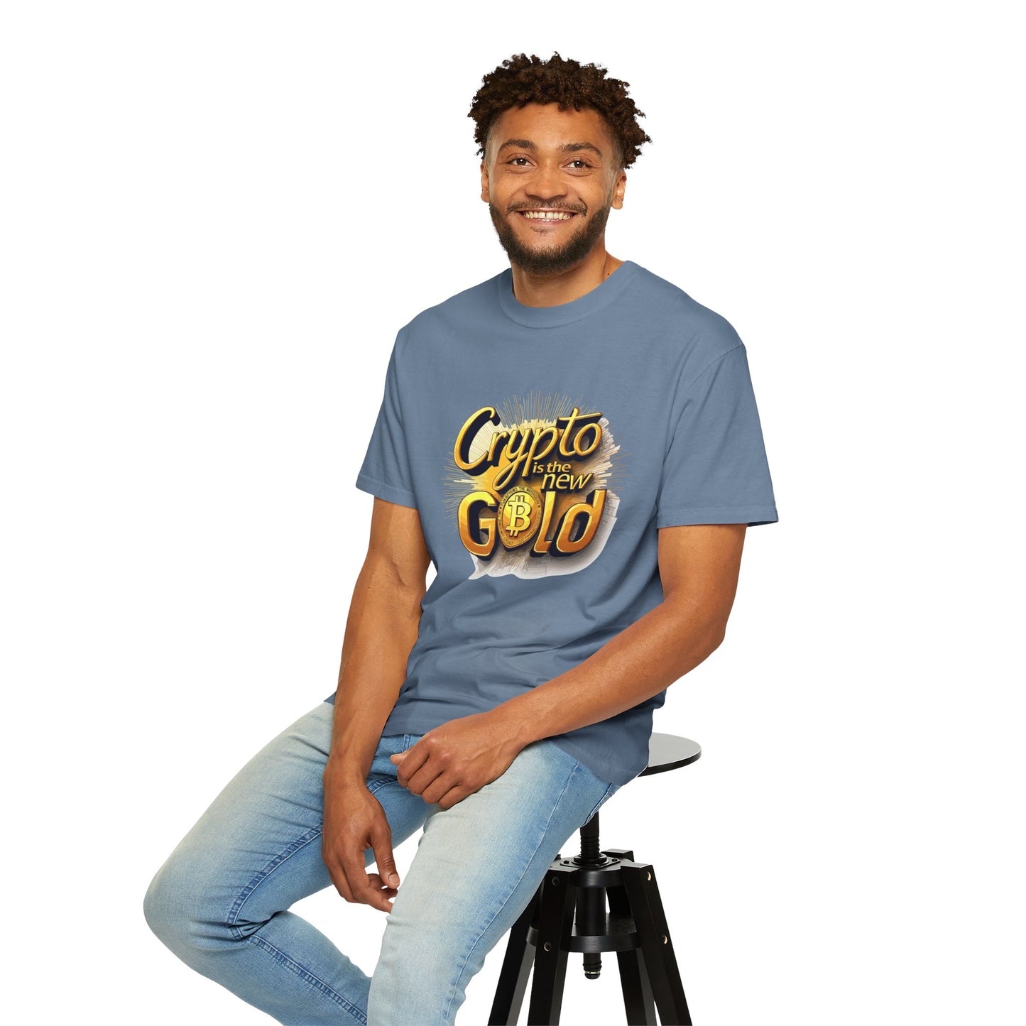 Bitcoin Crypto Gold Unisex T-shirt