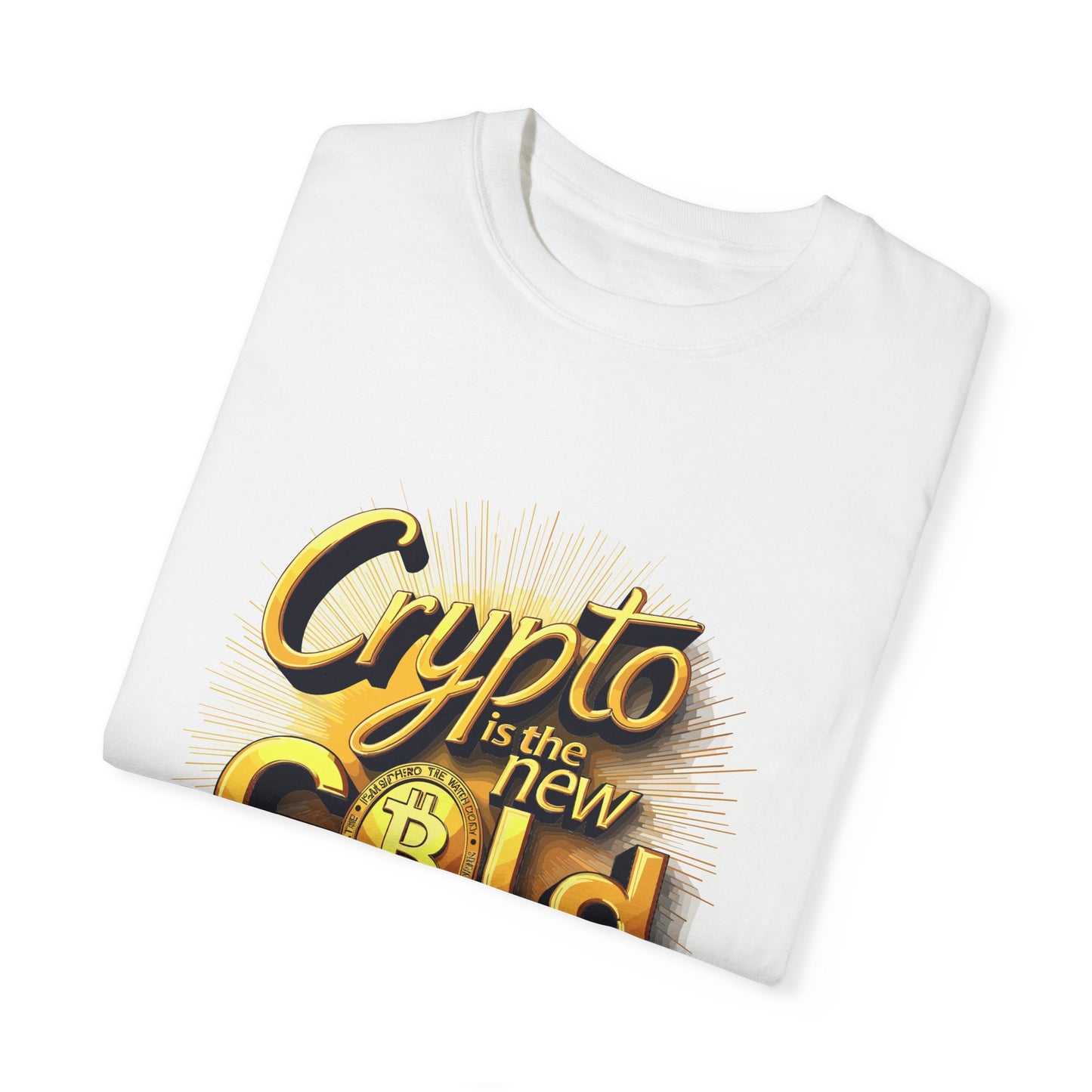 Bitcoin Crypto Gold Unisex T-shirt