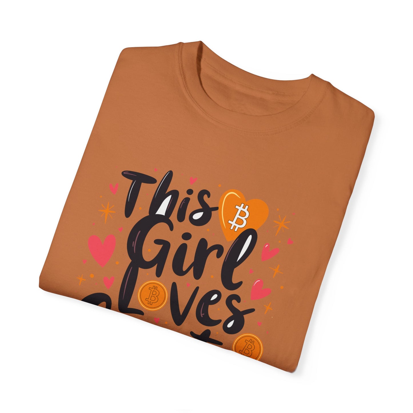 Bitcoin Girl Love Unisex T-shirt, Bitcoin Cryptocurrency Tee, Crypto Lover Gift, Digital Currency Shirt, BTC Merch