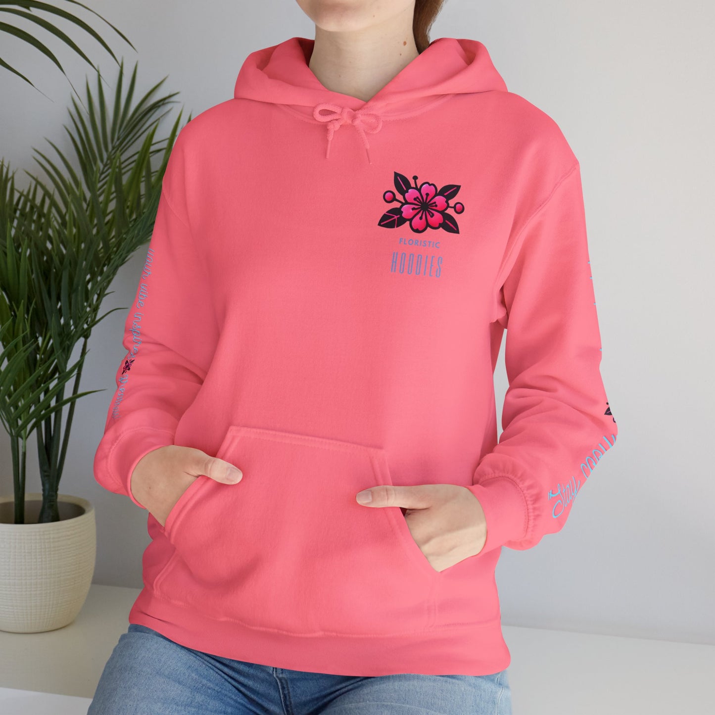 Floristic Hoodies - Stay Cozy and Bold Unisex Hooded Sweatshirt