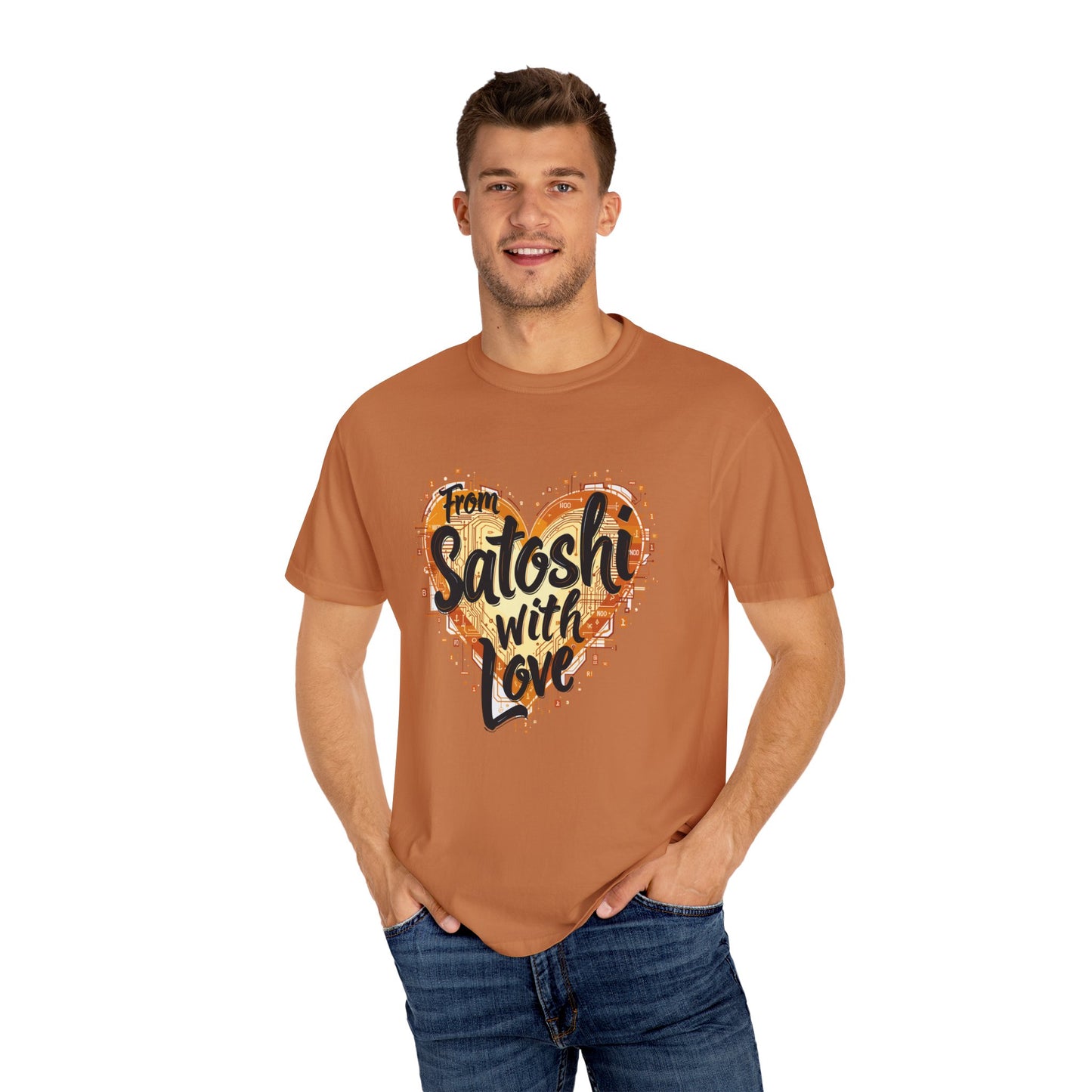 Bitcoin Satoshi Love Unisex Shirt, Cryptocurrency Tee, Crypto HODL T-shirt, Blockchain Gift, Digital Currency Apparel