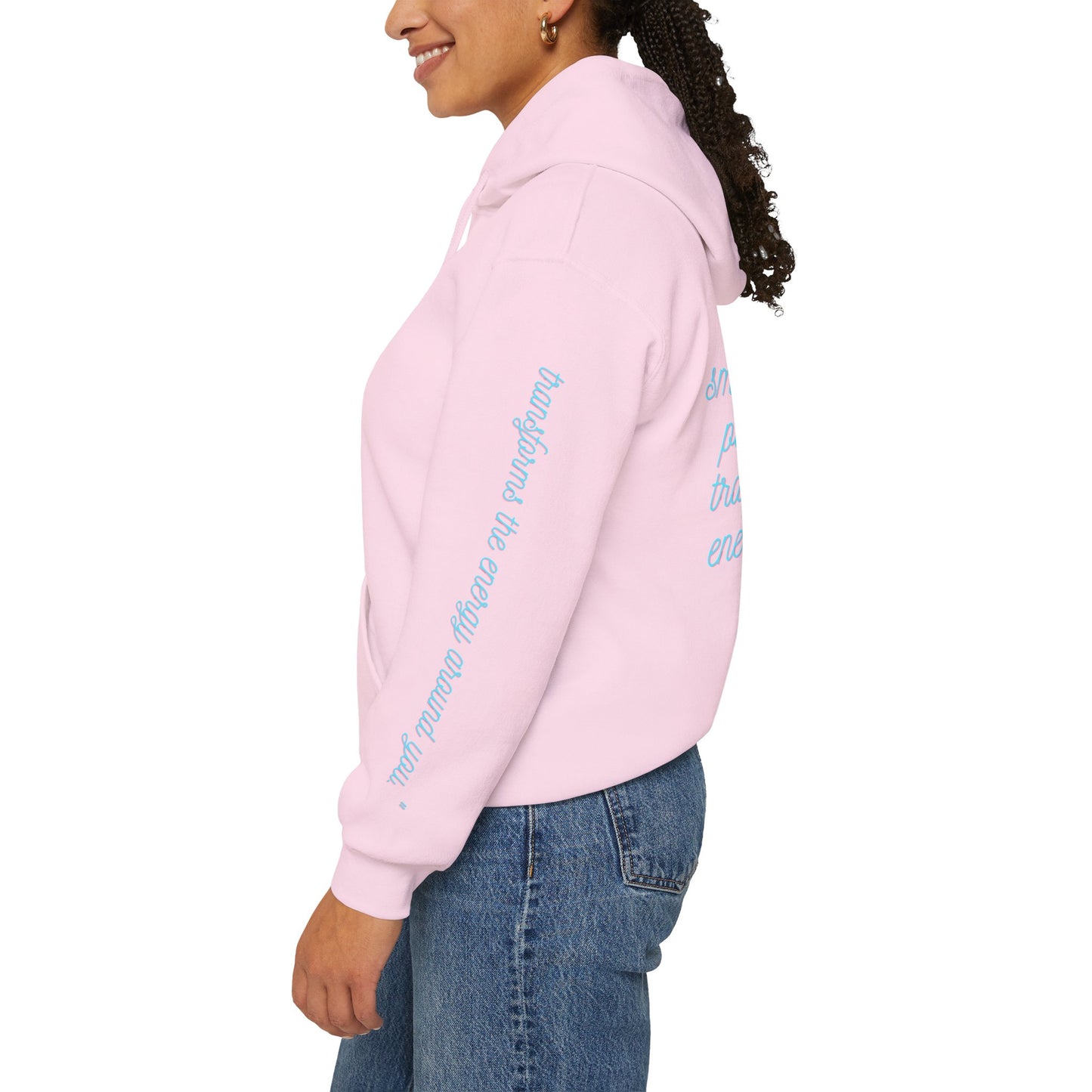 Floristic Hoodies - Genuine Smile Positive Energy Heavy Blend Hoodie