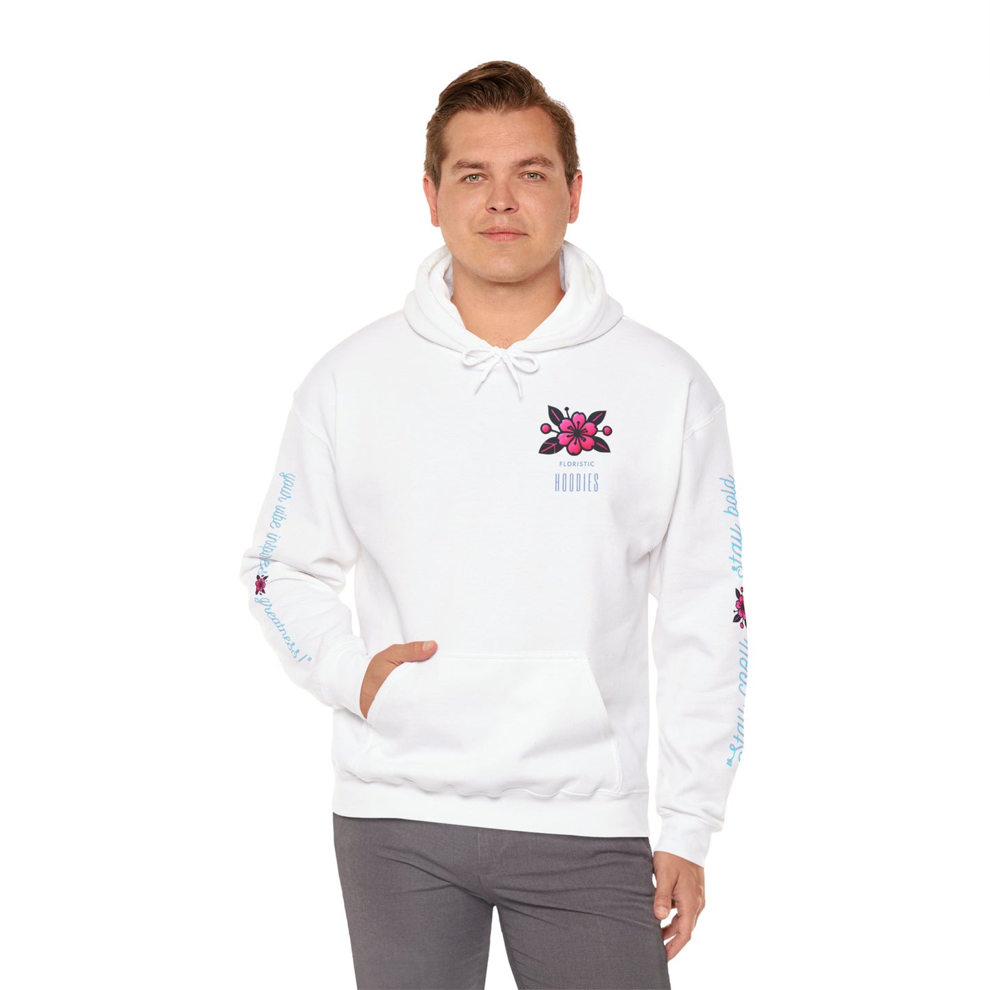 Floristic Hoodies - Stay Cozy and Bold Unisex Hooded Sweatshirt